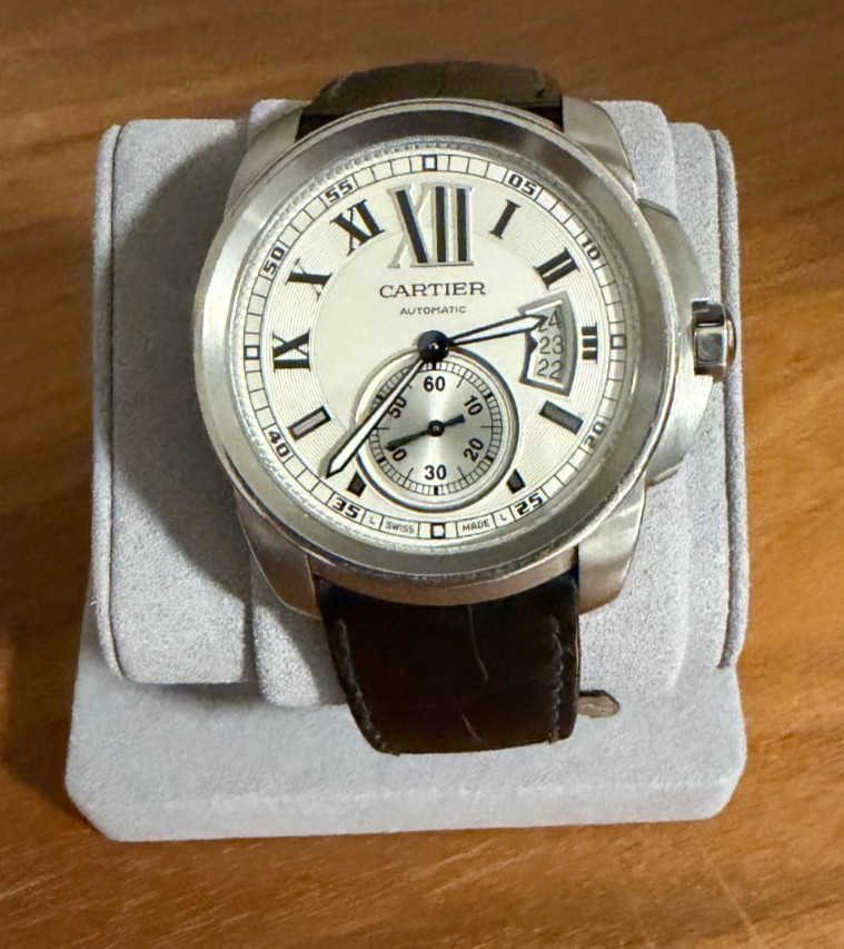 CARTIER Calibre de Cartier W7100037 3389 Automatic Mens Watch Watch Only