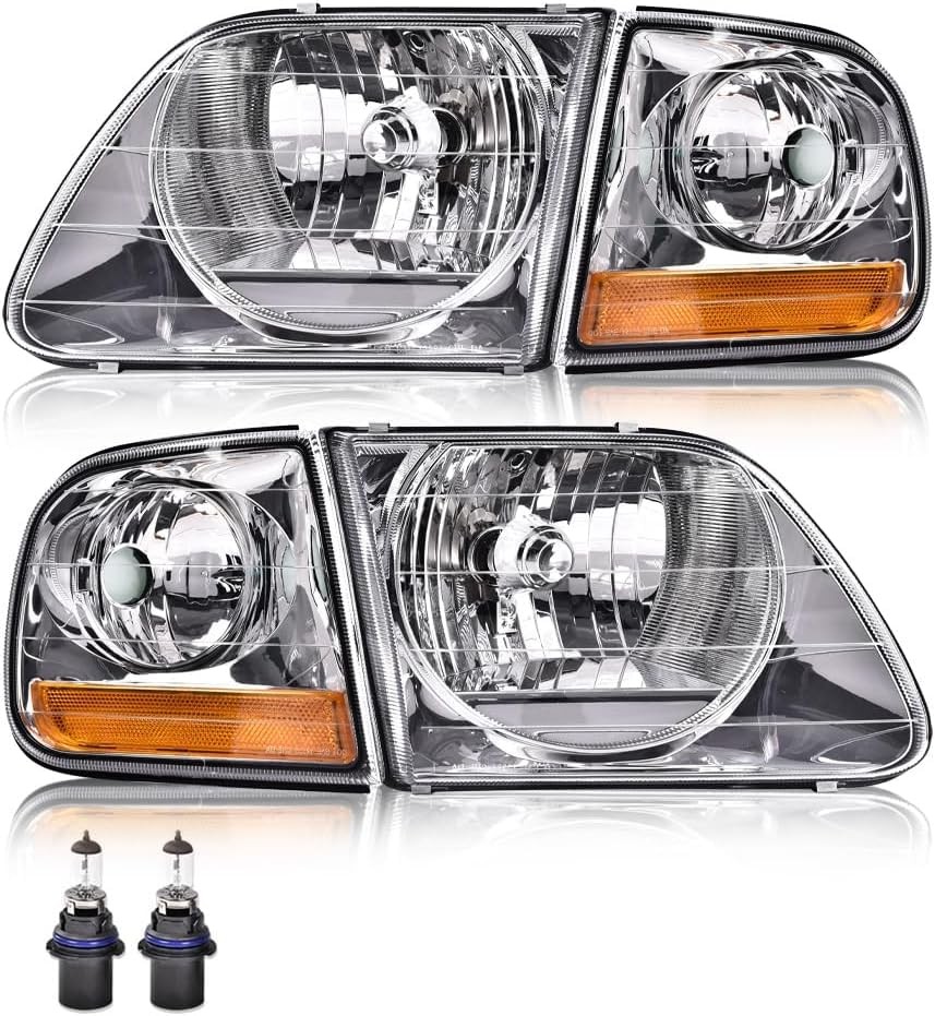 for Ford Expedition 1997-02 F150 1998-03 F250 1988-99 Headlights Left Right