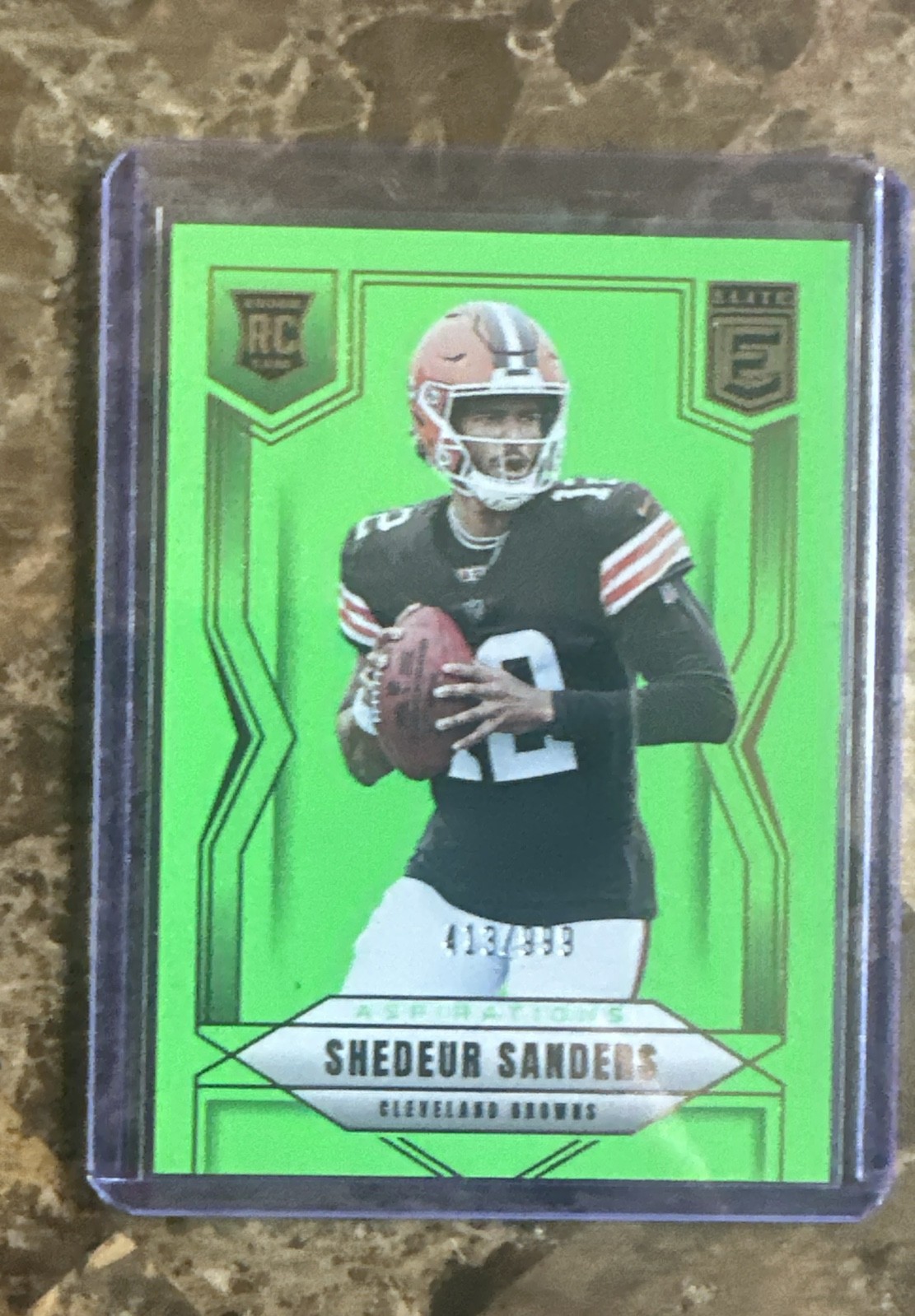 2025 Panini Donruss Elite - Rookies Shedeur Sanders #112 Aspirations Lime Green 2025 Panini Donruss Elite - Rookies Shedeur Sanders #112 Aspirations Lime Green