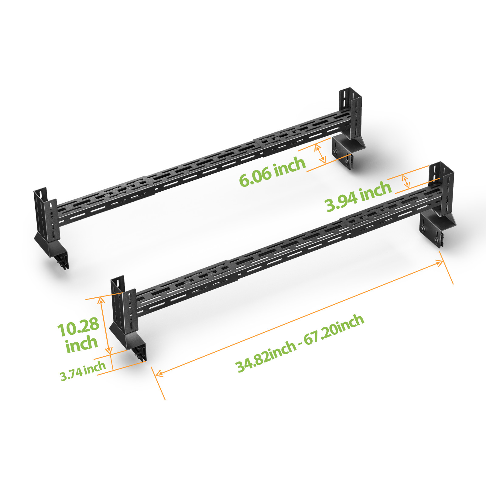 Adjustable Overland Truck Bed Racks For Ranger/Colorado/Silverado/Tundra/Tacoma