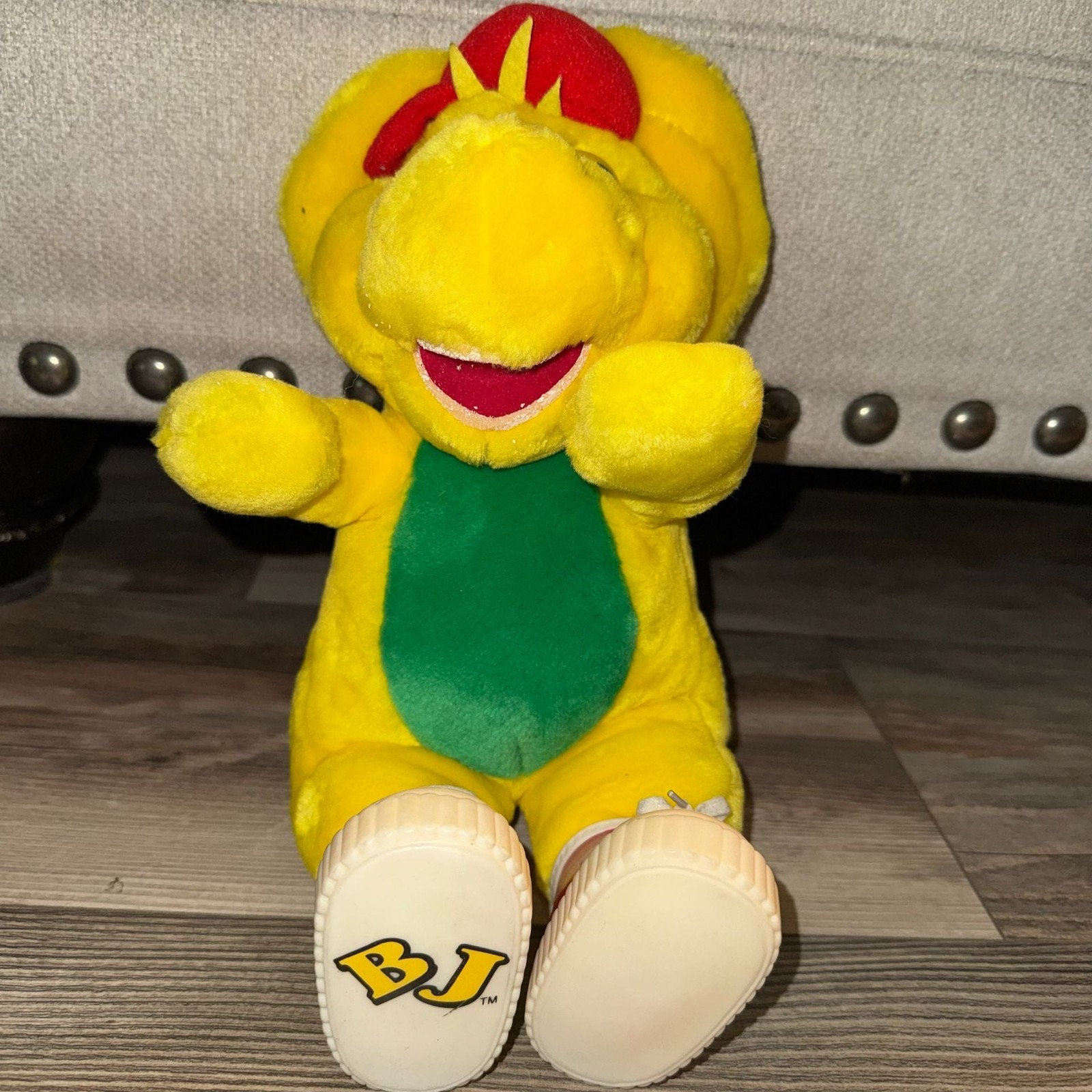 VTG Barney & Friends BJ Dinosaur Plush With Red Shoes