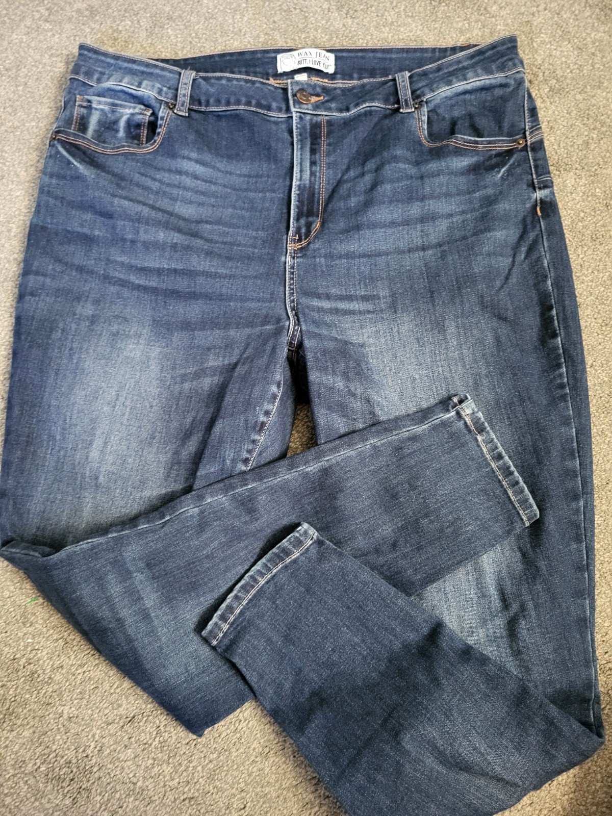 Women\'s Wax Jean Skinny Dark Wash Butt Stretch Jeans Size 18 Women\'s Wax Jean Skinny Dark Wash Butt Stretch Jeans Size 18