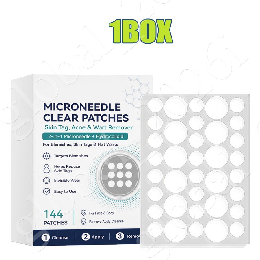 Curalona Microneedle Patches 144pcs, Skin Tag Wart Acne Remover Patches ~20% OFF