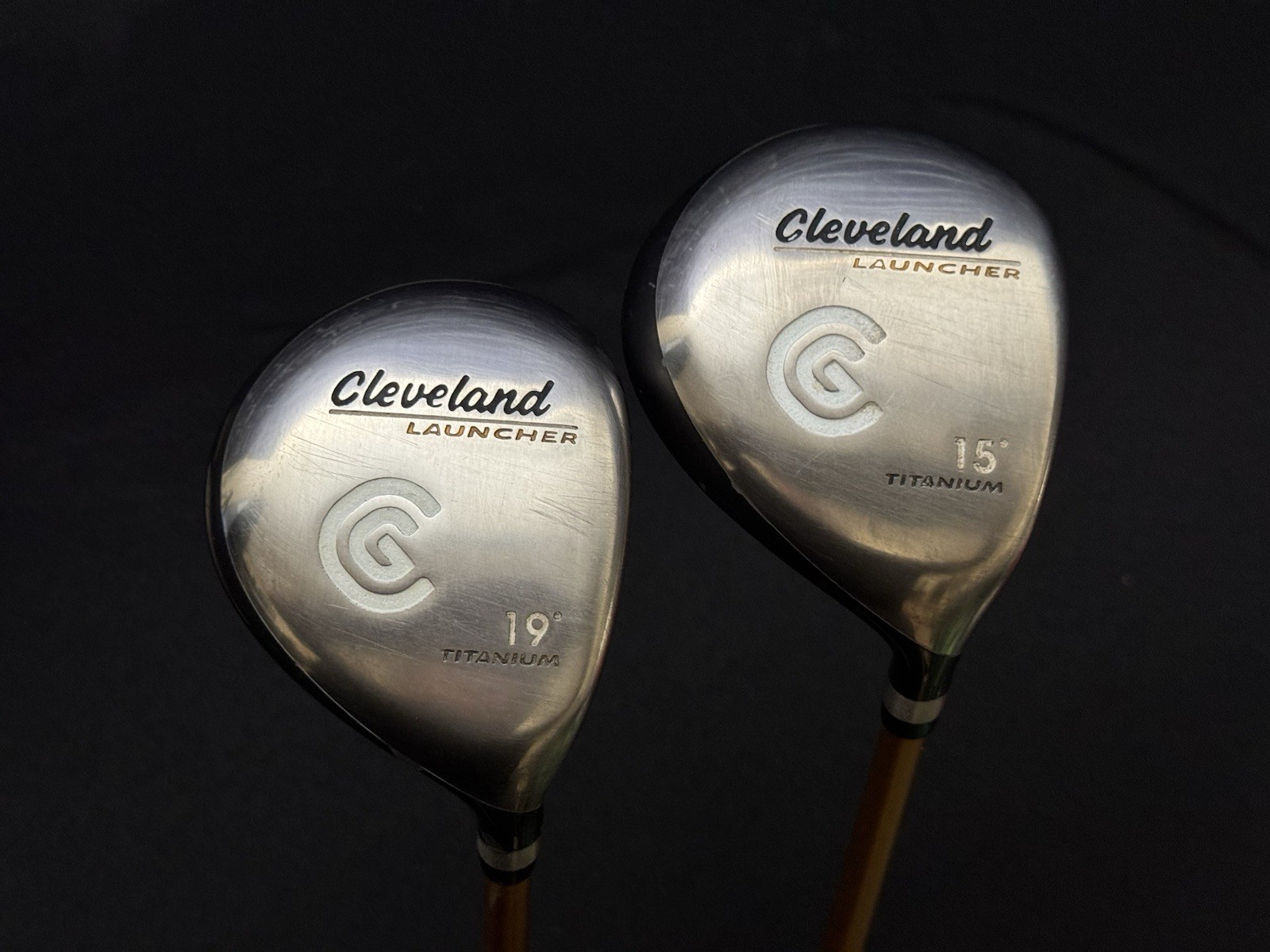 Cleveland Golf Launcher Fairway Wood Set 19°&15° Launcher Gold 65g S-flex Shafts Cleveland Golf Launcher Fairway Wood Set 19°&15° Launcher Gold 65g S-flex Shafts