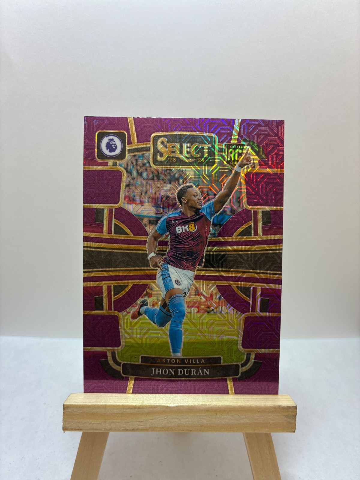 2023-24 Panini Select Premier League #12 Jhon Duran Purple Mojo