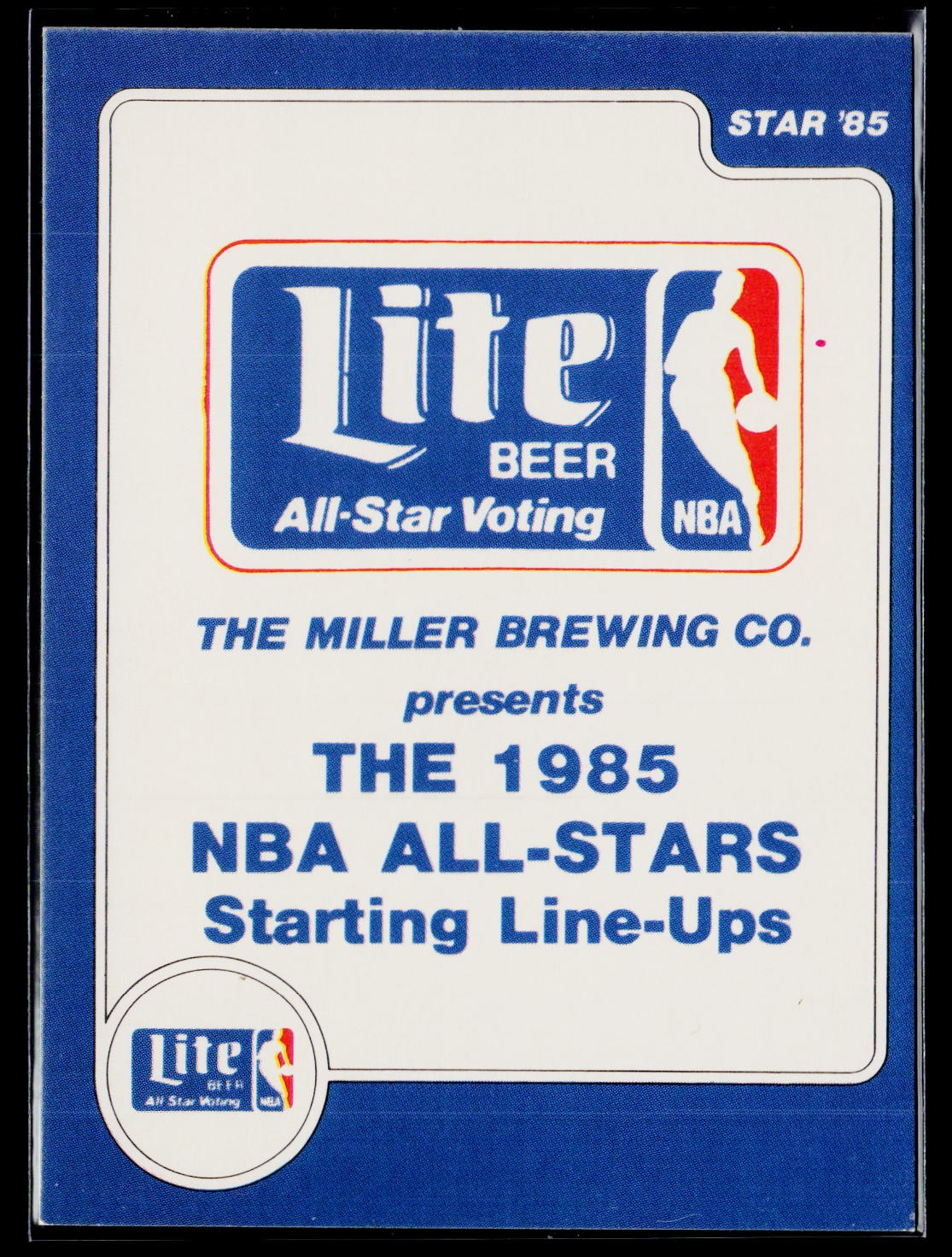 1985 Star Lite All-Stars #1 1985 NBA All-Stars Checklist 1985 Star Lite All-Stars #1 1985 NBA All-Stars Checklist