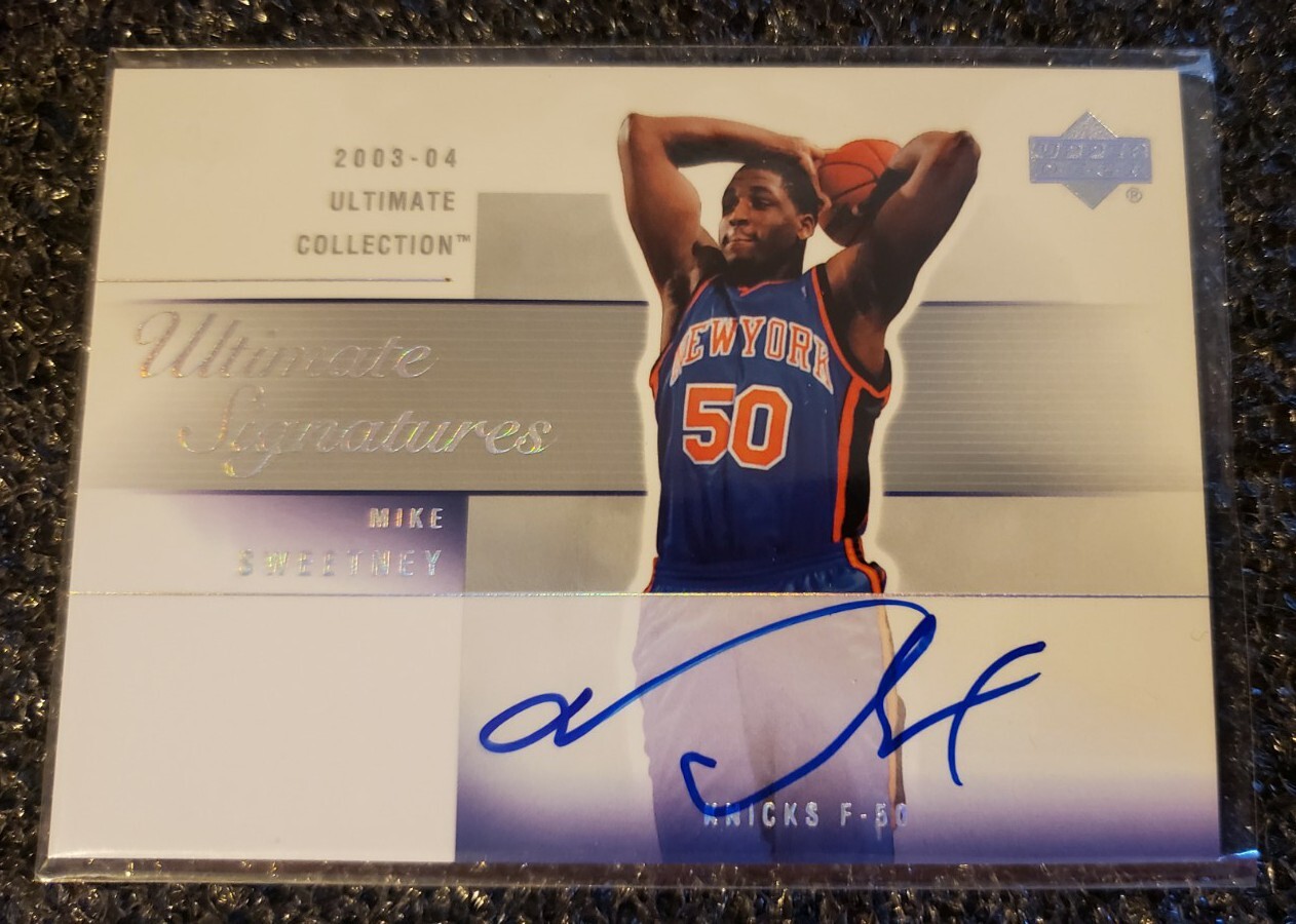 2003-04 Upper Deck Ultimate Signatures Mike Sweetney Rookie Auto 2003-04 Upper Deck Ultimate Signatures Mike Sweetney Rookie Auto