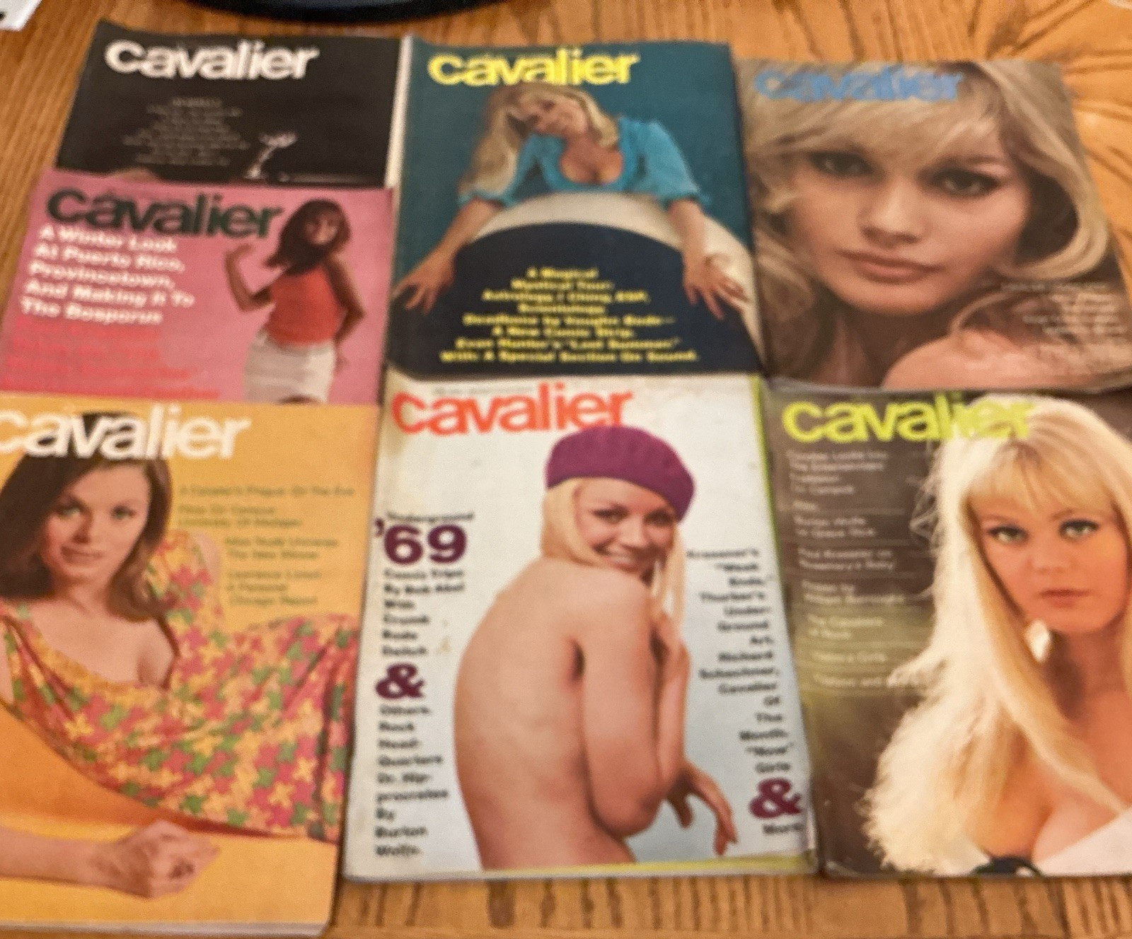 Vintage Cavalier Magazine Lot of 7 Men’s Interest Pulp Magazines 1968- 1969 Vintage Cavalier Magazine Lot of 7 Men’s Interest Pulp Magazines 1968- 1969