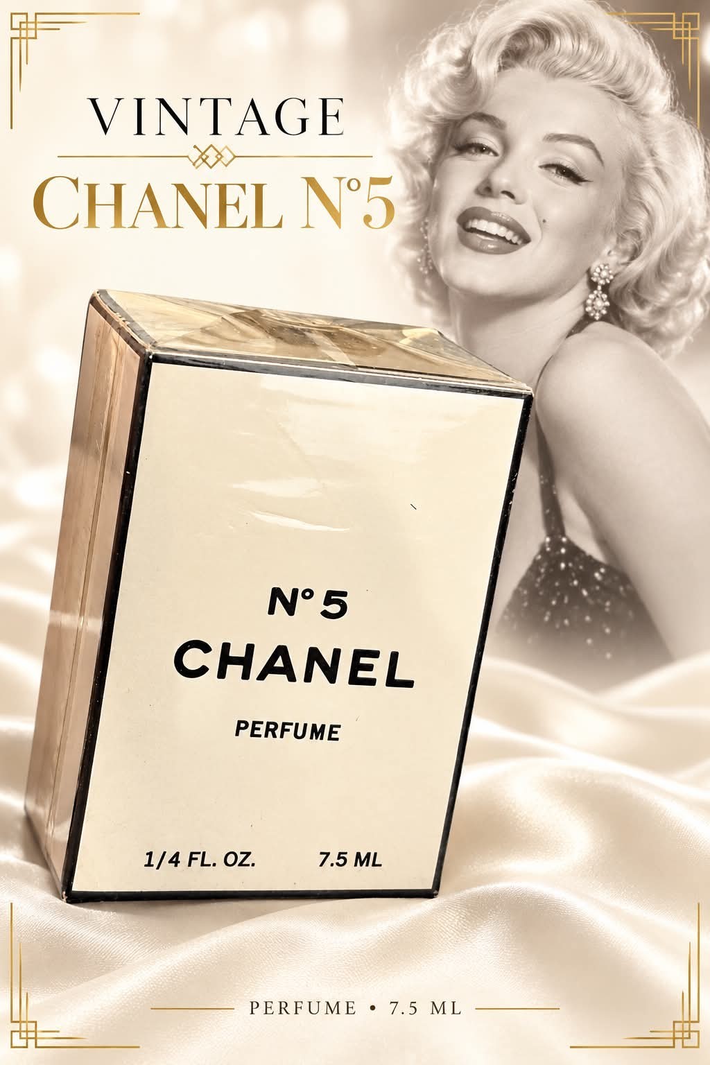 Vintage Chanel No.5 Paris Pure Parfum 1/4 oz Sealed Intact Vintage Chanel No.5 Paris Pure Parfum 1/4 oz Sealed Intact