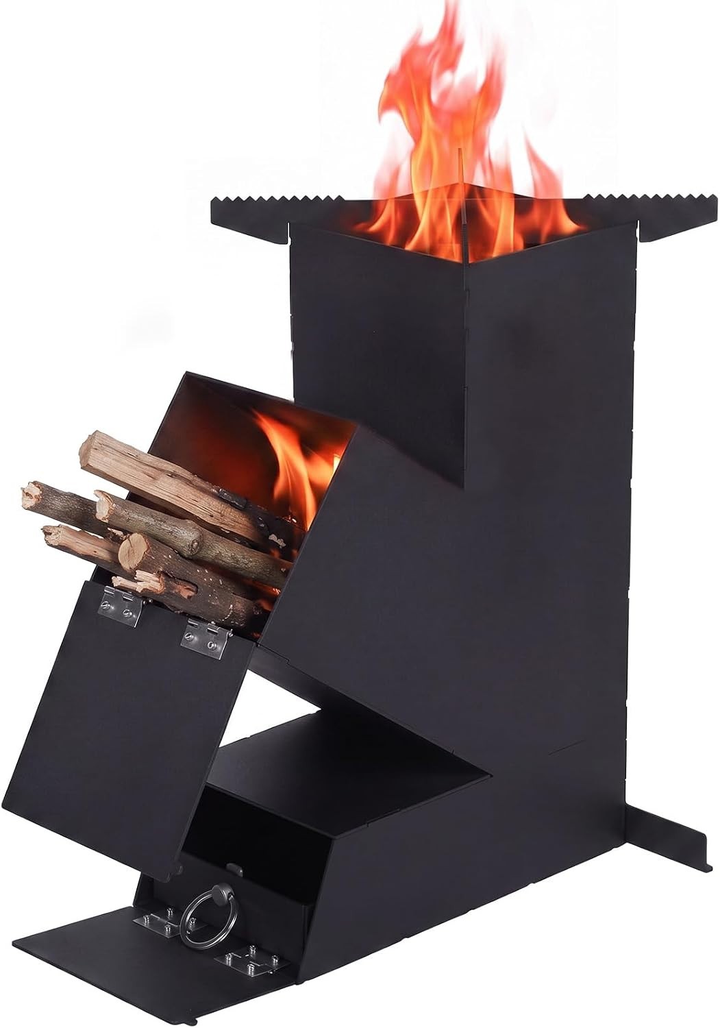 Rocket Stove for Cooking, Portable Camp Wood Burning Stove 15\