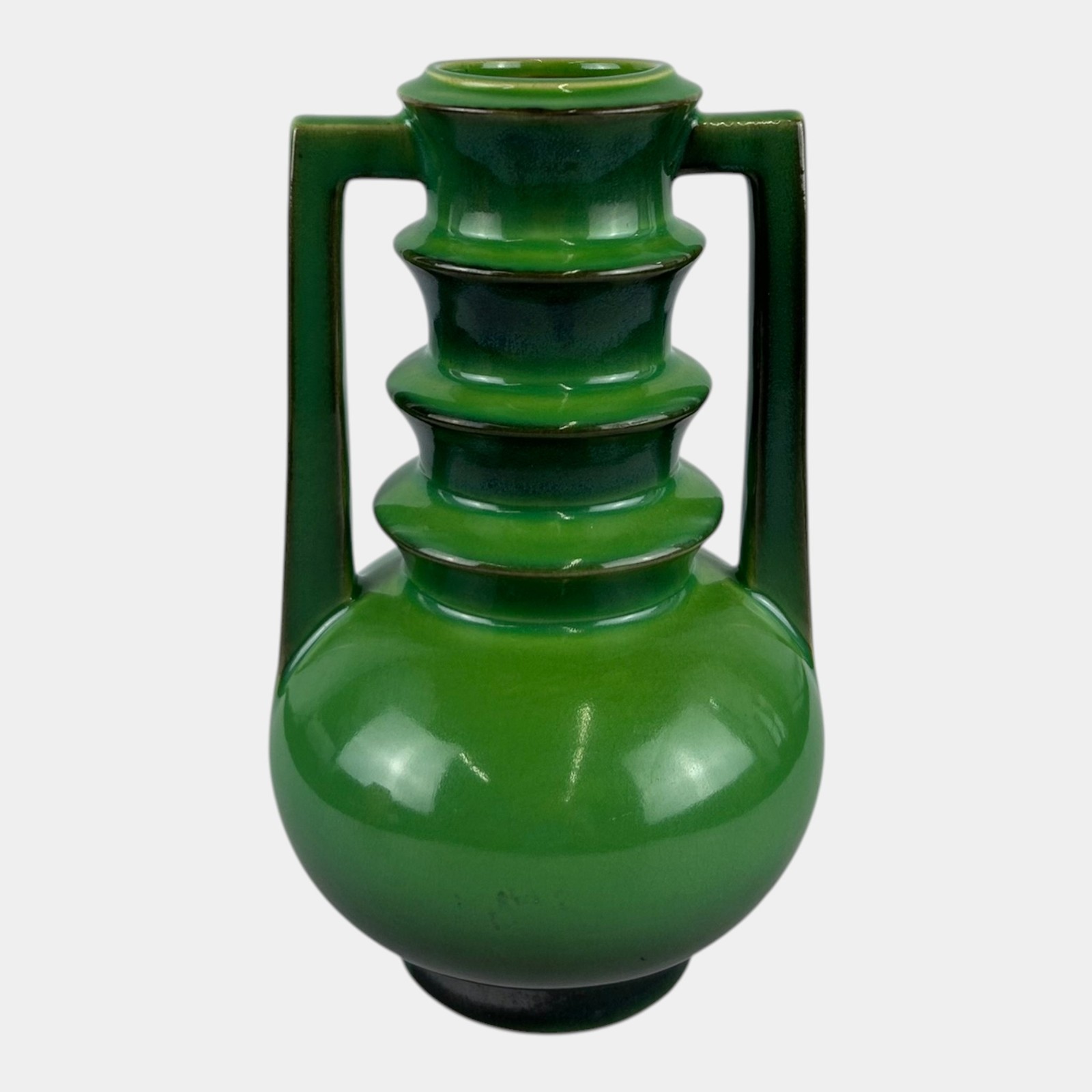 Roseville Futura Emerald Green 1928 Vintage Art Deco Pottery Ceramic Vase 389-8 Roseville Futura Emerald Green 1928 Vintage Art Deco Pottery Ceramic Vase 389-8