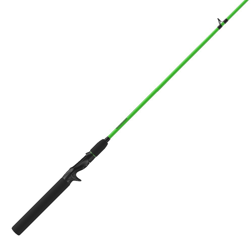 Hotcast Fiberglass Casting Rod Fishing Pole, 6-Foot 6-Inch 2-Piece Medium Power,