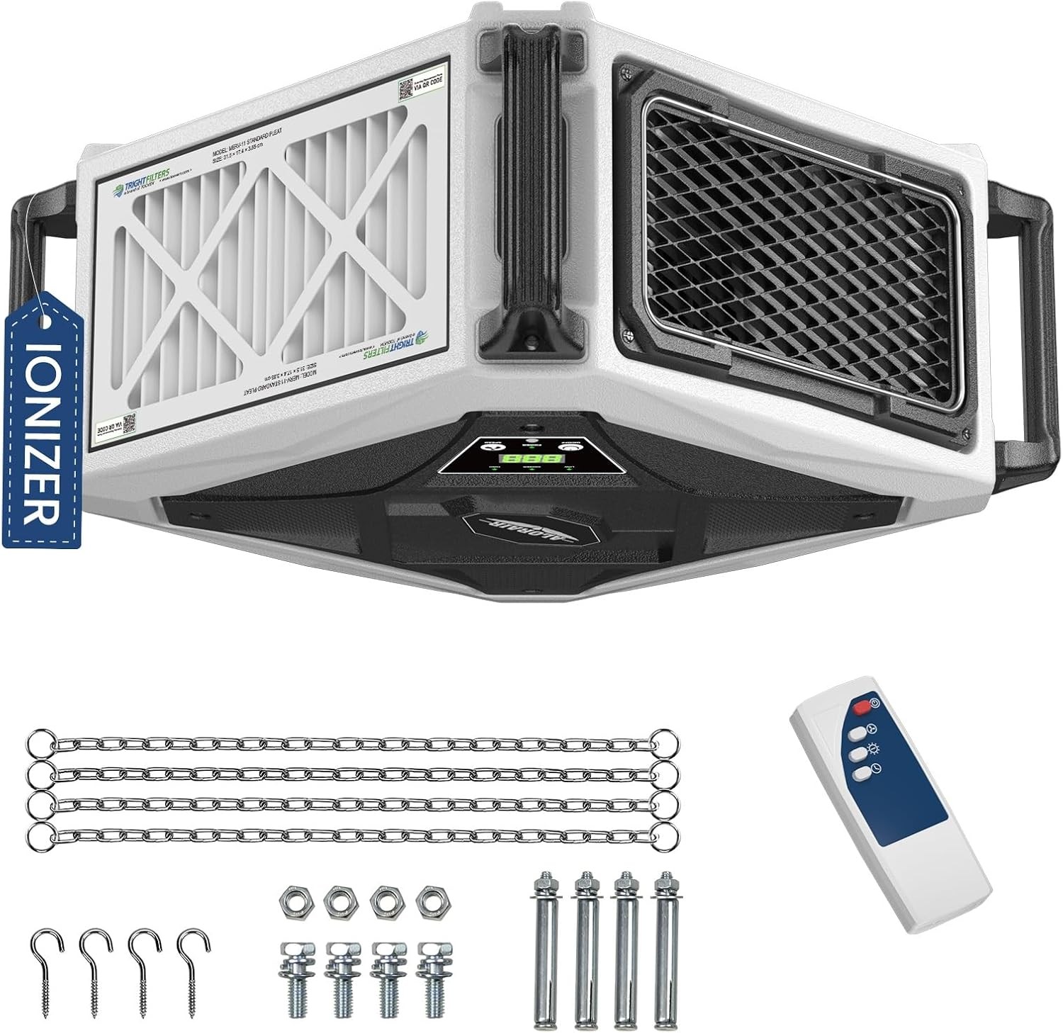 ALORAIR Purecare 780IG Air Filtration System Dust Collectors with Ionizer Remote