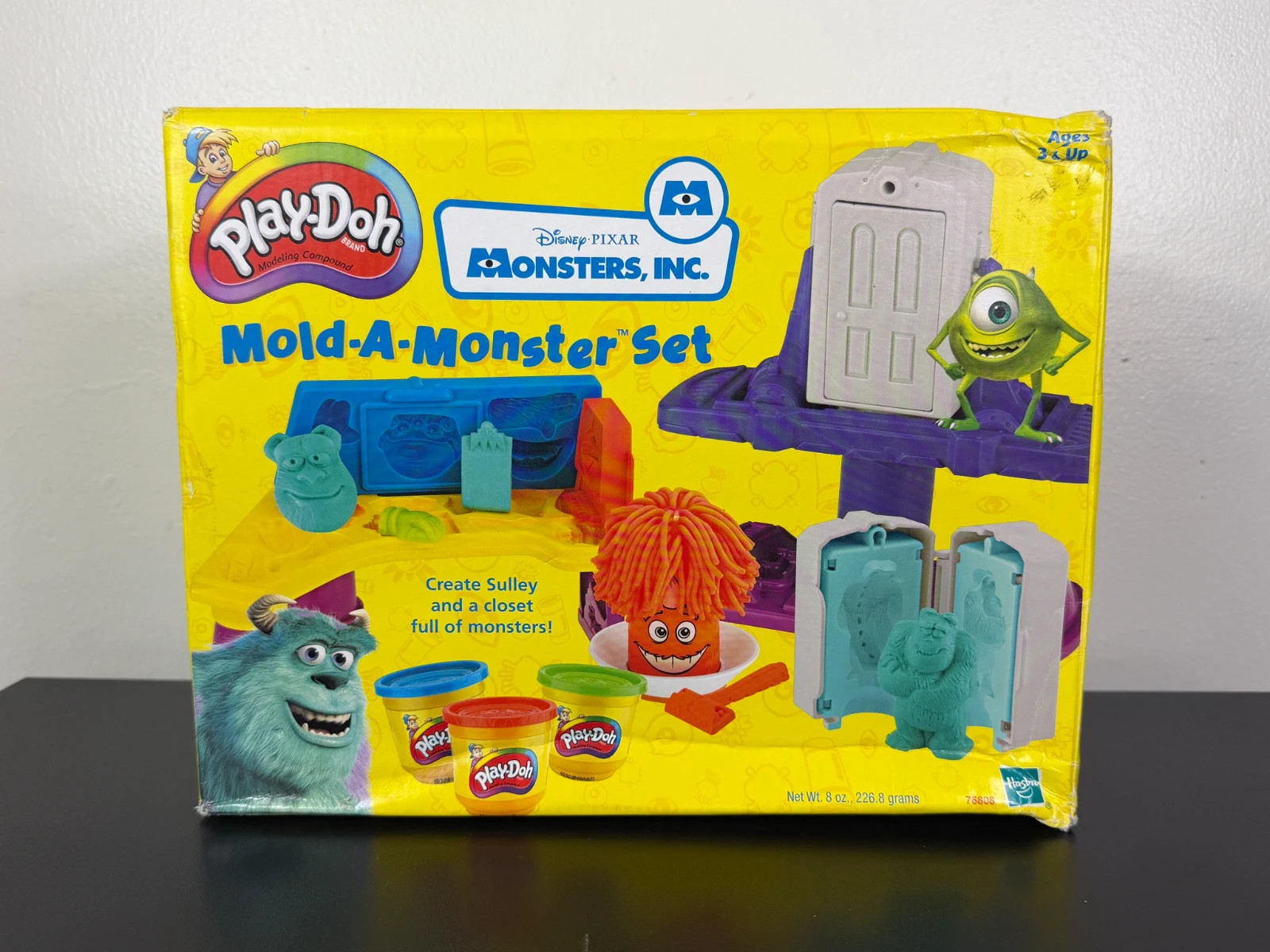 NEW 2001 Play-Doh Disney Pixar Monsters, Inc. Mold-A-Monster Set with Box-Hasbro