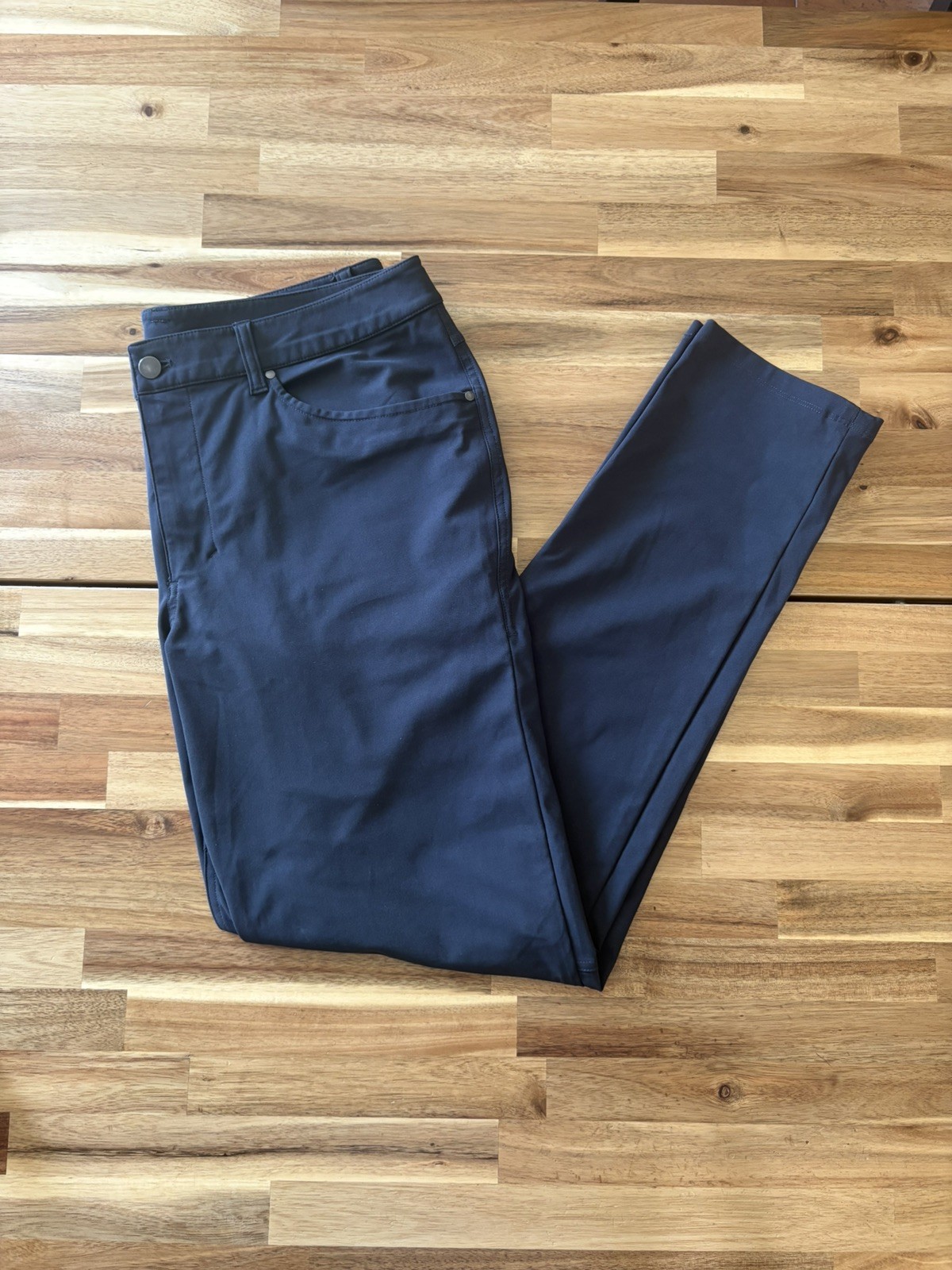 Lululemon Pants Mens 34x32 Obsidian Grey ABC Slim Warpstreme Stretch 5 Pocket 