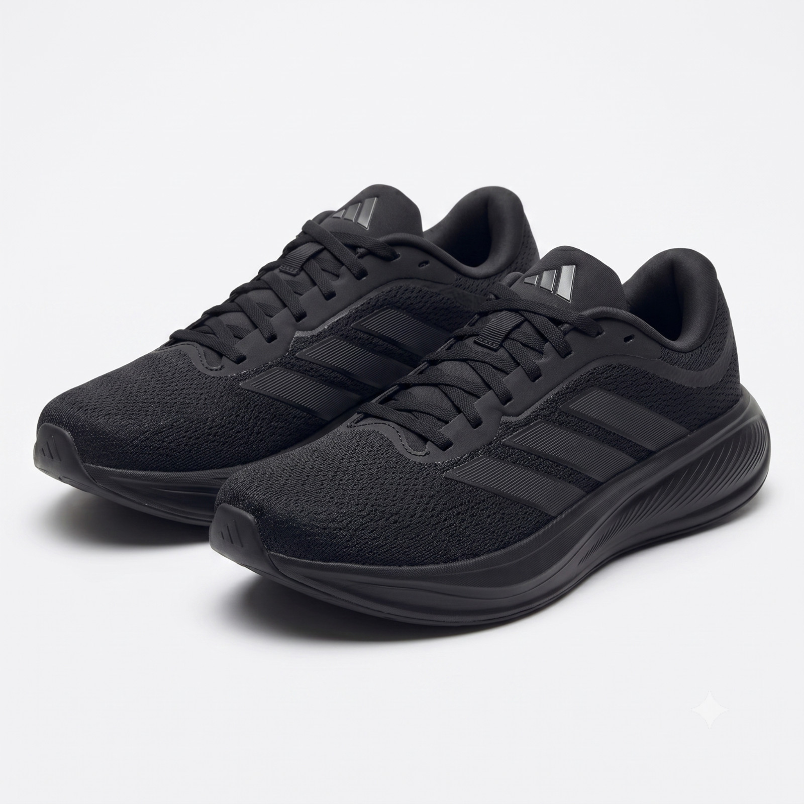 adidas Men's Response Runner 2.0 Running Sneaker Black Blue Sizes 9-13 Half Size adidas Men's Response Runner 2.0 Running Sneaker Black Blue Sizes 9-13 Half Size