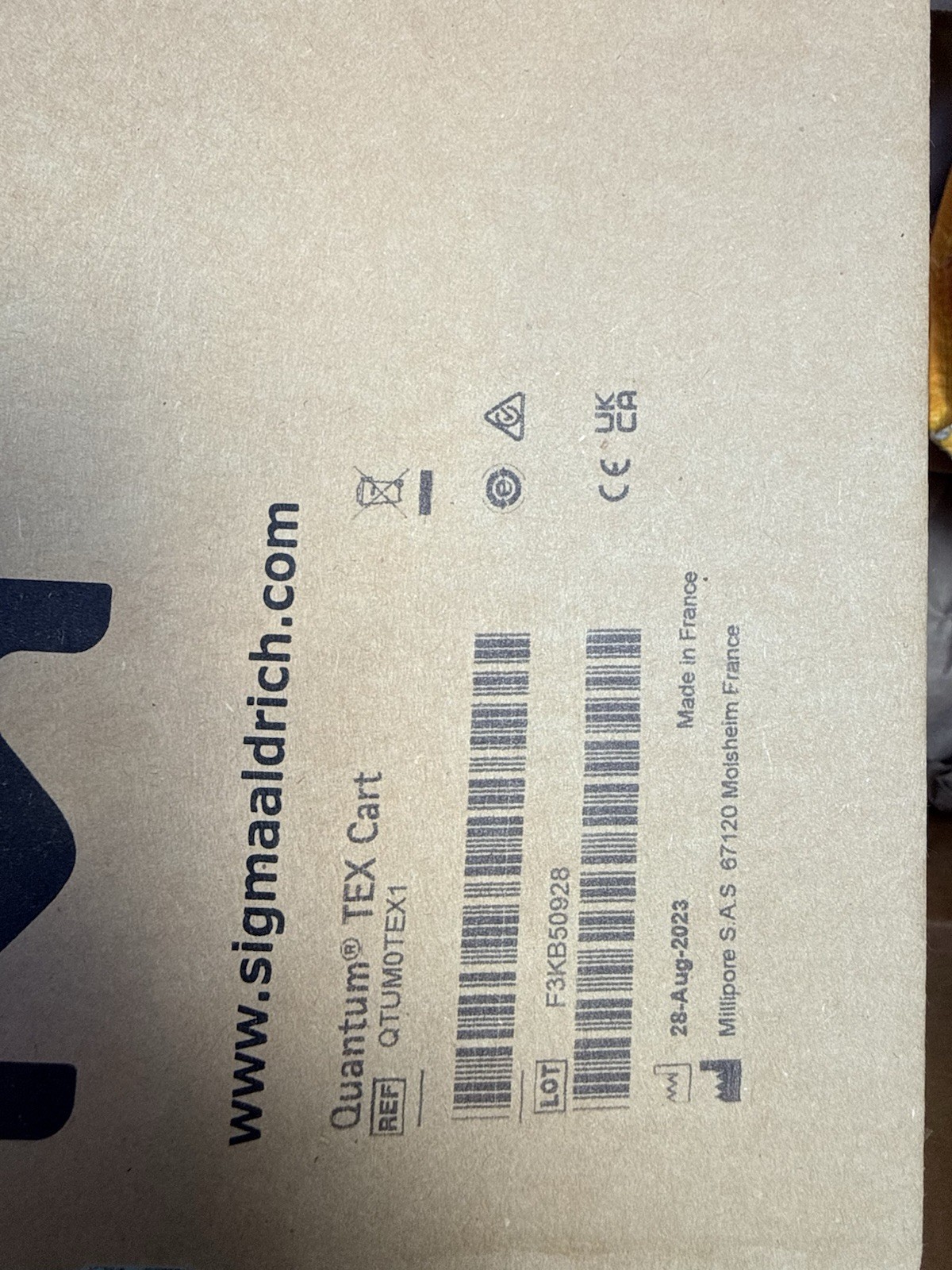 New Millipore Quantum  filter QTUM0TEX1 MILLI-Q 
