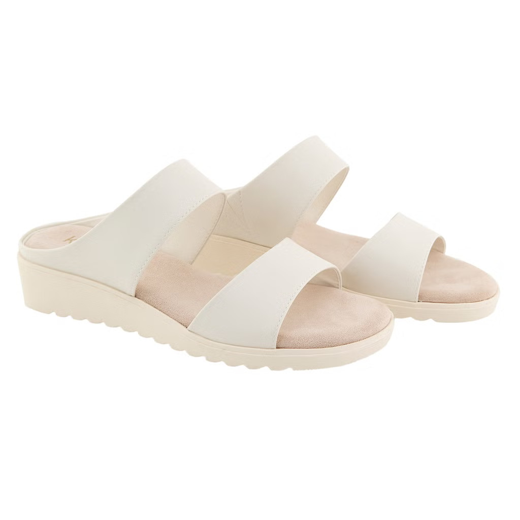 New Kensie Women\'s Endy Comfort Slide Sandals Beige Size 7