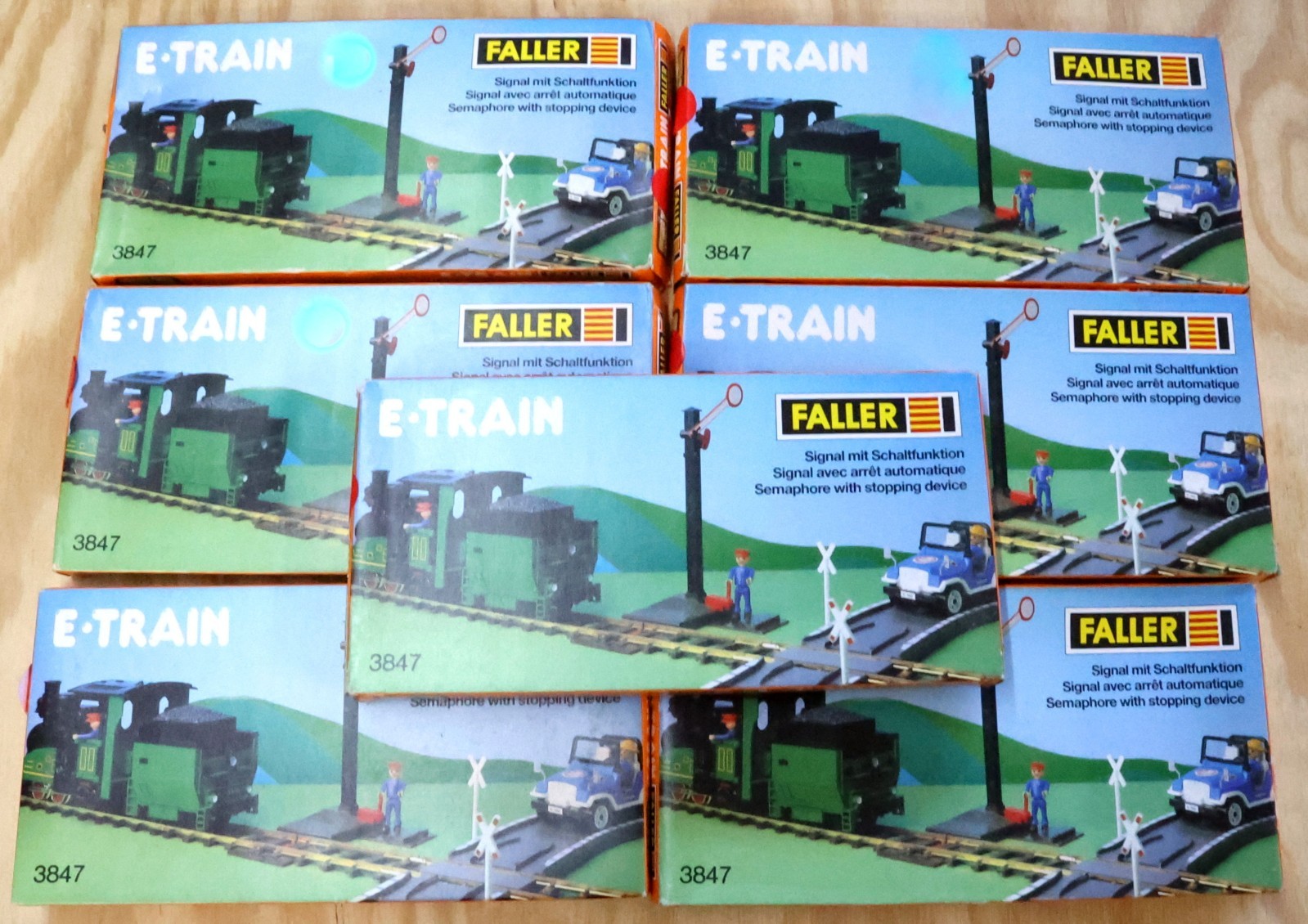 Lot of 7 Faller E Train O Gauge Semaphores with Stopping Device 3847 Lot of 7 Faller E Train O Gauge Semaphores with Stopping Device 3847
