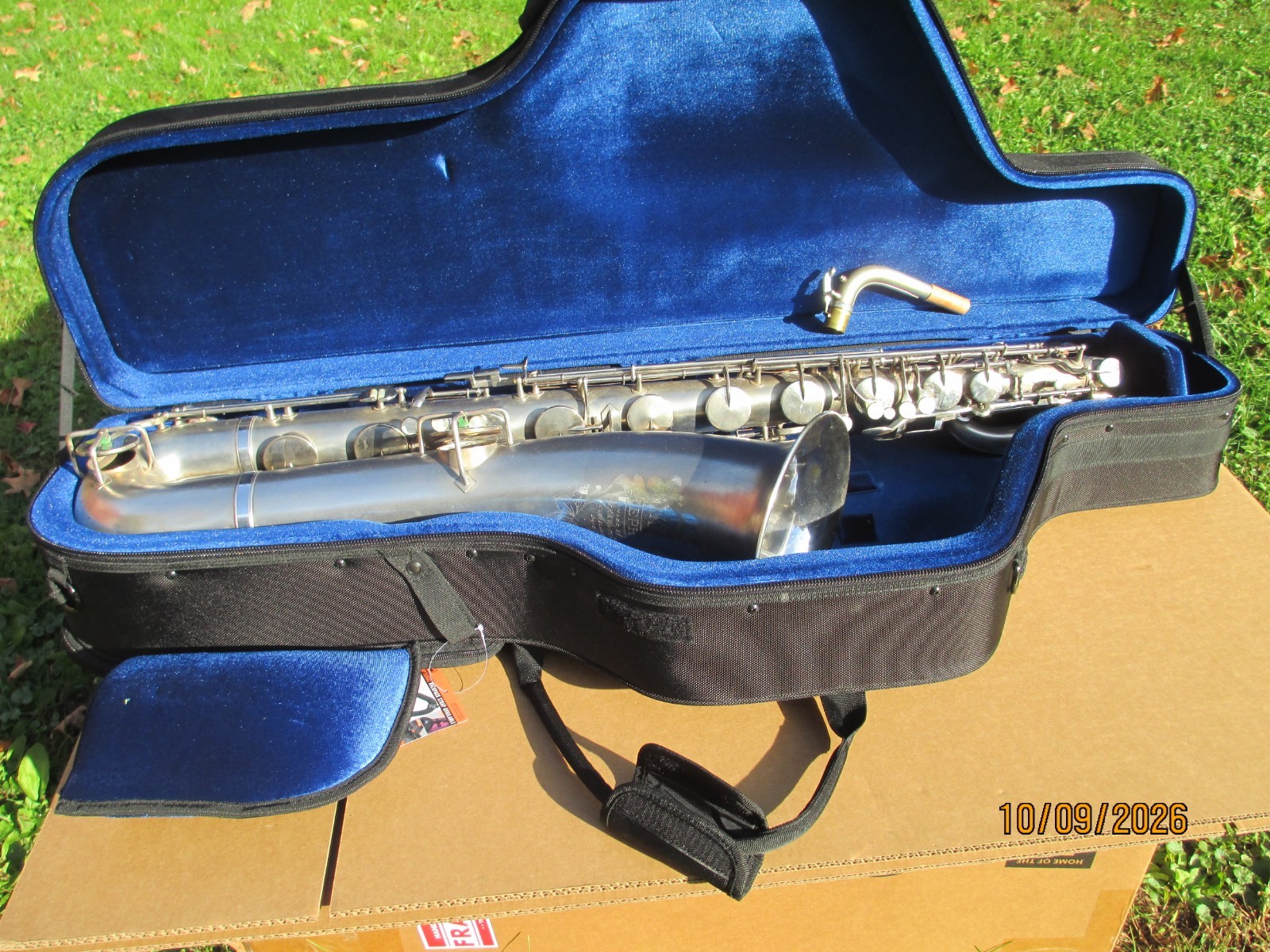KING ZEPHYR SILVER PLATED BARITONE SAXOPHONE 1965 EXCEPTIONAL  400407   NEW CASE