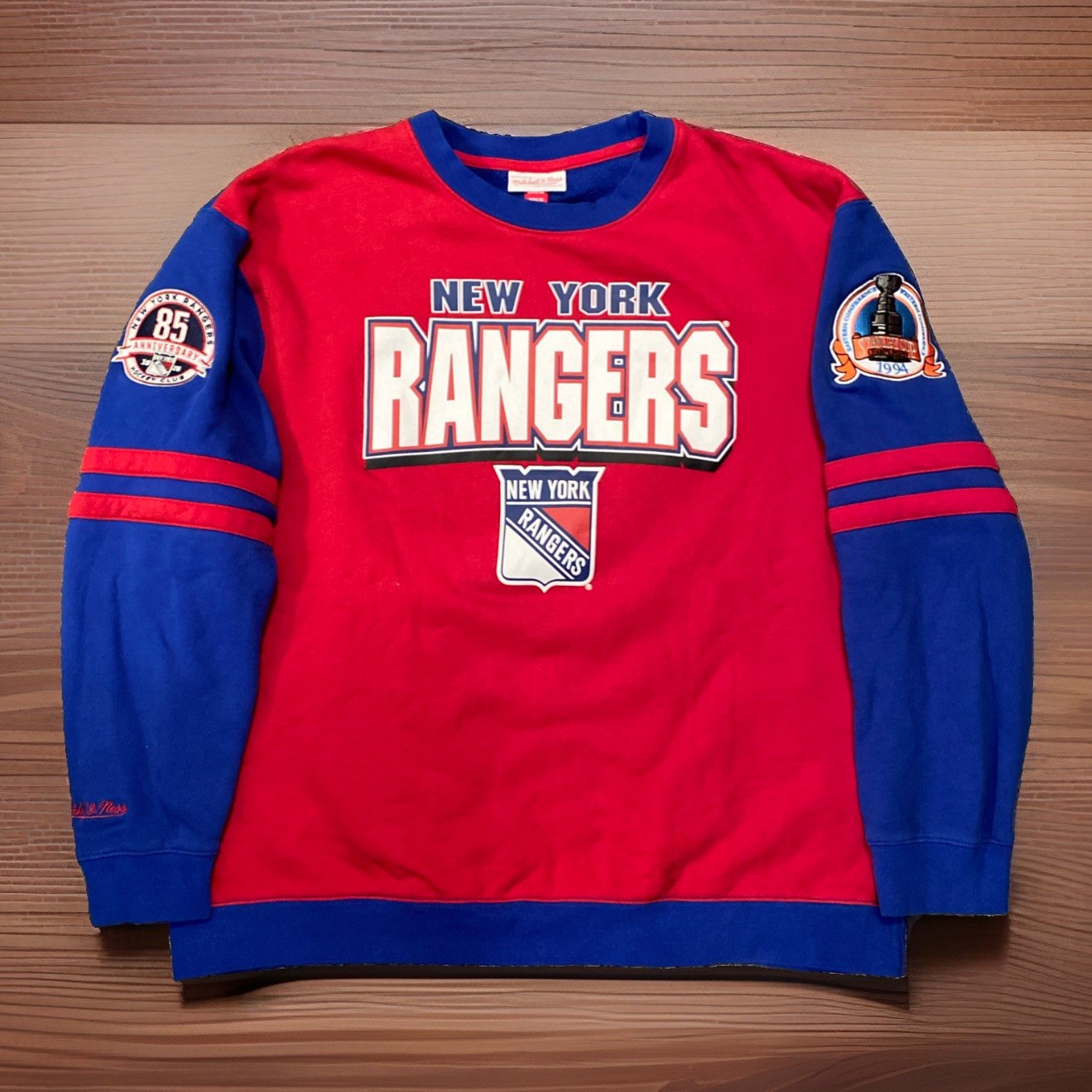 1994 Mitchell And Ness XXL New York Rangers Stanley Cup Champion Vintage Sweater 1994 Mitchell And Ness XXL New York Rangers Stanley Cup Champion Vintage Sweater