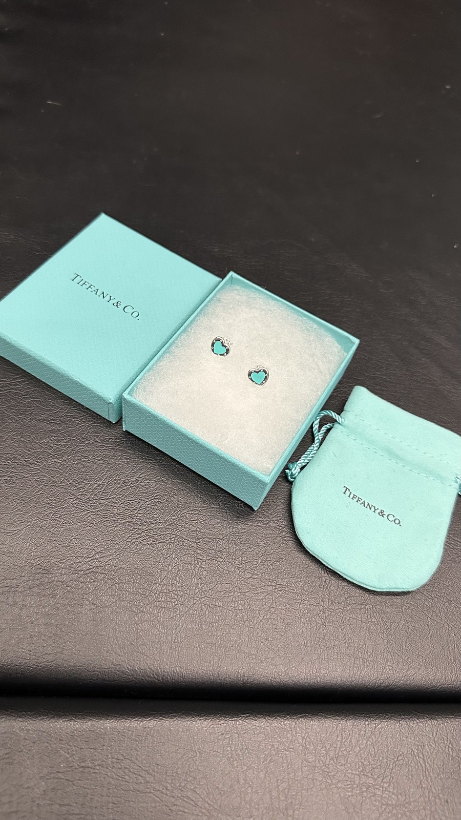 Love Tiffany Blue Heart Earrings in Silver, Mini, Studs - Tiffany & Co