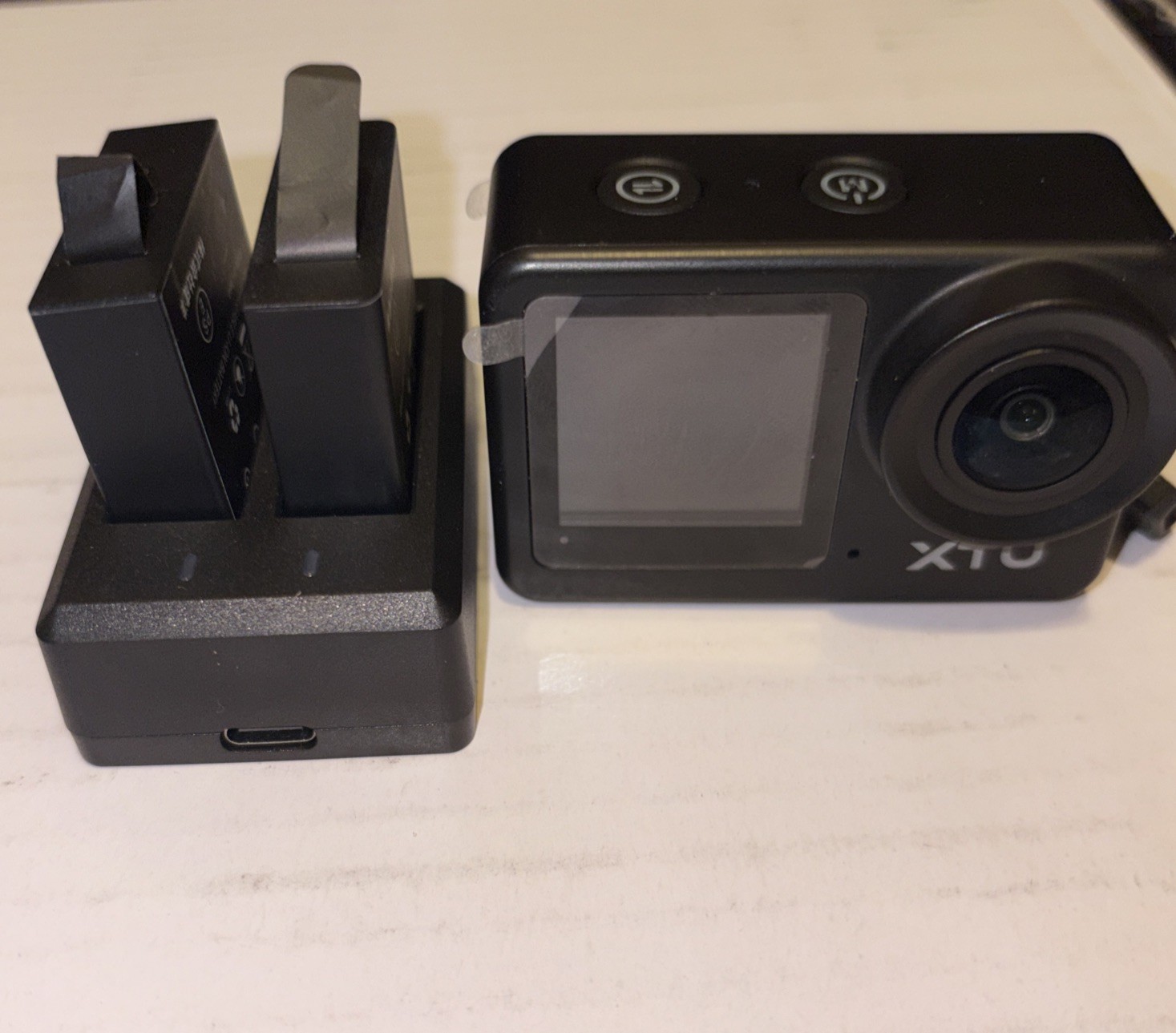 XTU S6 4K 20MP Action Camera Ultra HD Vlog Cam w/2 Extra Battery Pack & Charger XTU S6 4K 20MP Action Camera Ultra HD Vlog Cam w/2 Extra Battery Pack & Charger