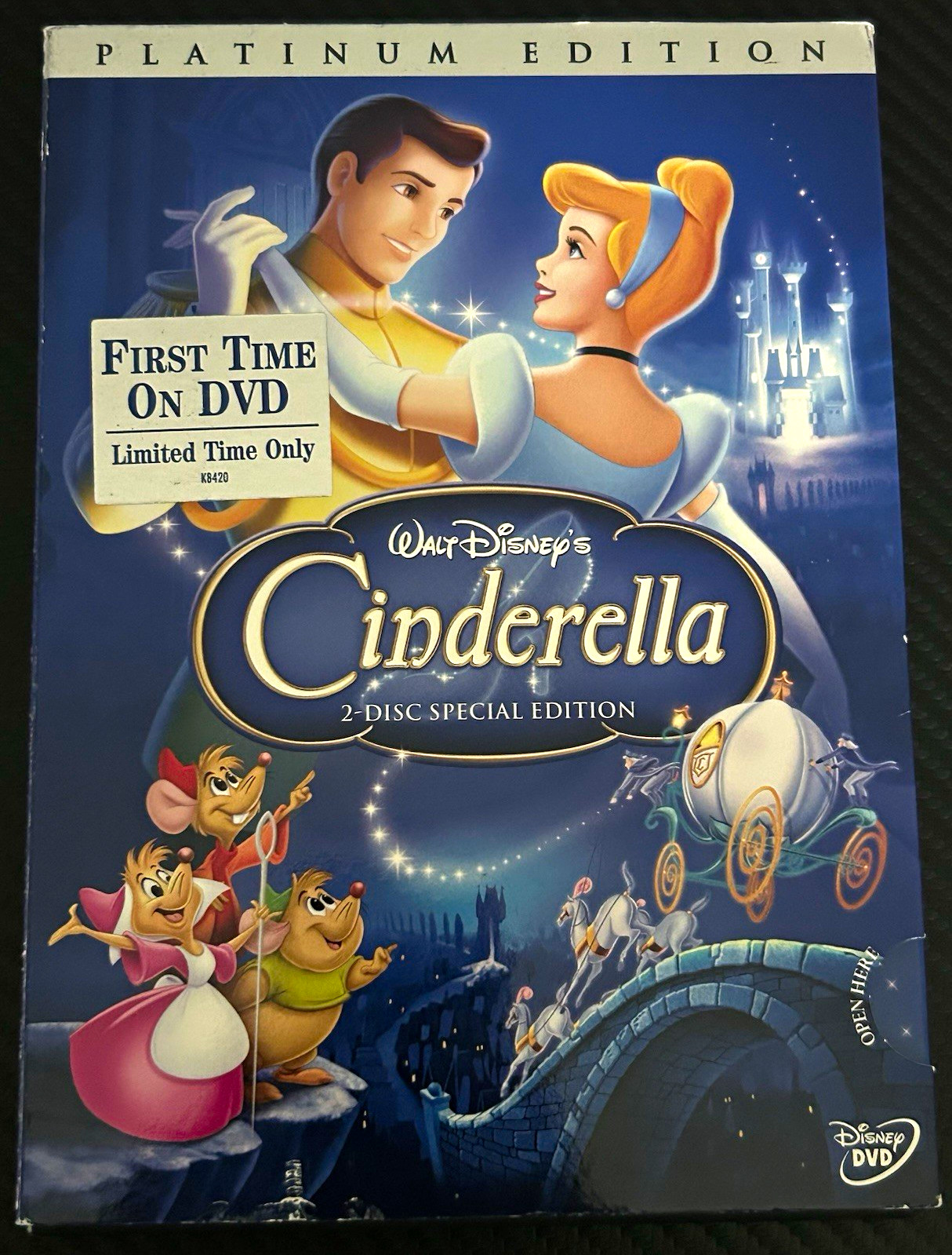 Disney Cinderella Platinum Edition 2-Disc Special Edition DVD (2005) G Disney Cinderella Platinum Edition 2-Disc Special Edition DVD (2005) G