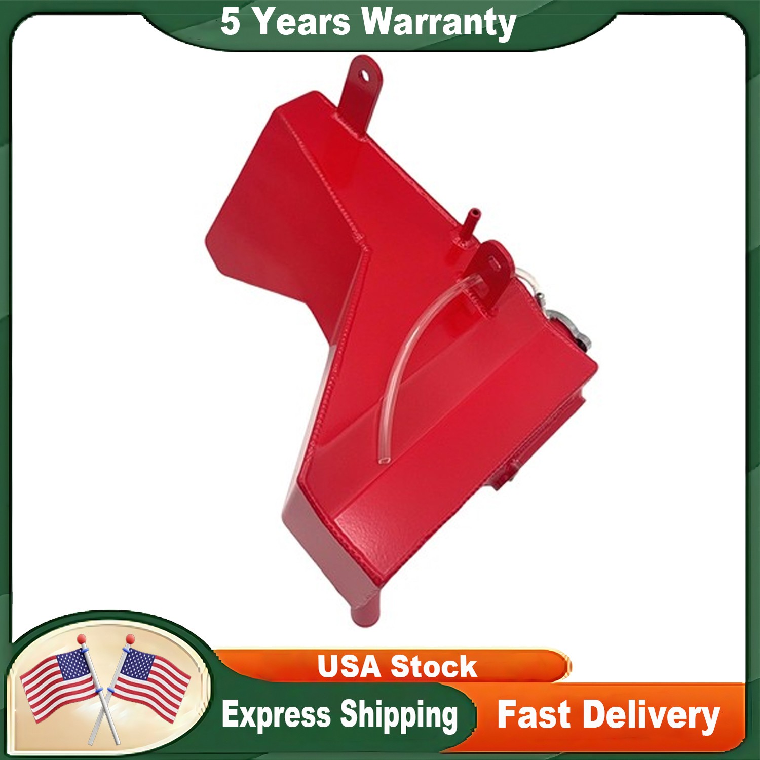 NEW For 2015-23 Dodge Charger Challenger Dual V8 Aluminum Coolant Reservoir Tank