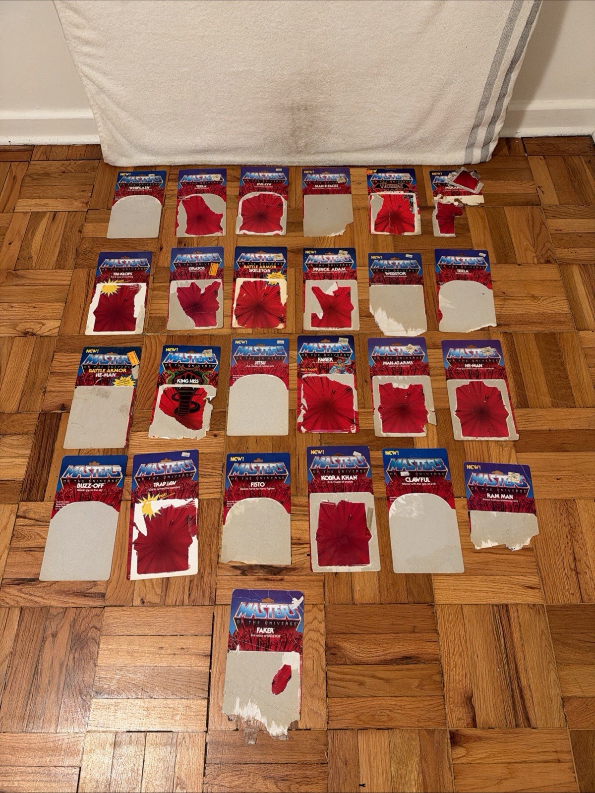 Huge Lot Of Vintage He-Man MOTU Cardbacks 1980s Mattel Originals Huge Lot Of Vintage He-Man MOTU Cardbacks 1980s Mattel Originals