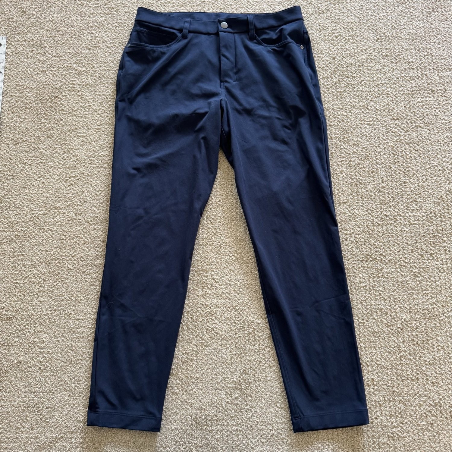 Lululemon Pants Commission Pant Mens Size 31x31 Blue Chino Classic Fit Stretch