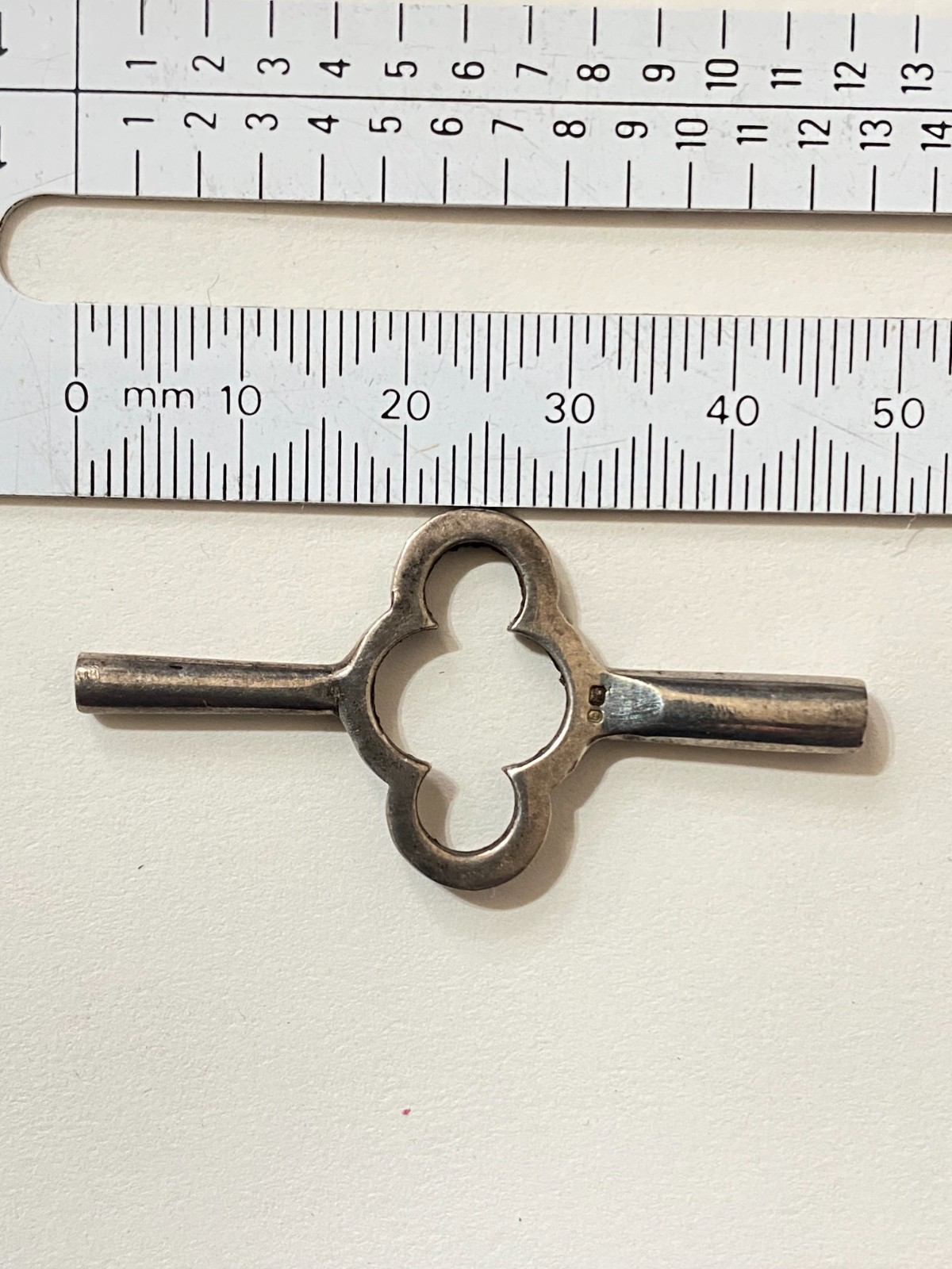 Rare Antique Sterling Silver  Carriage Clock Key Hallmarked London