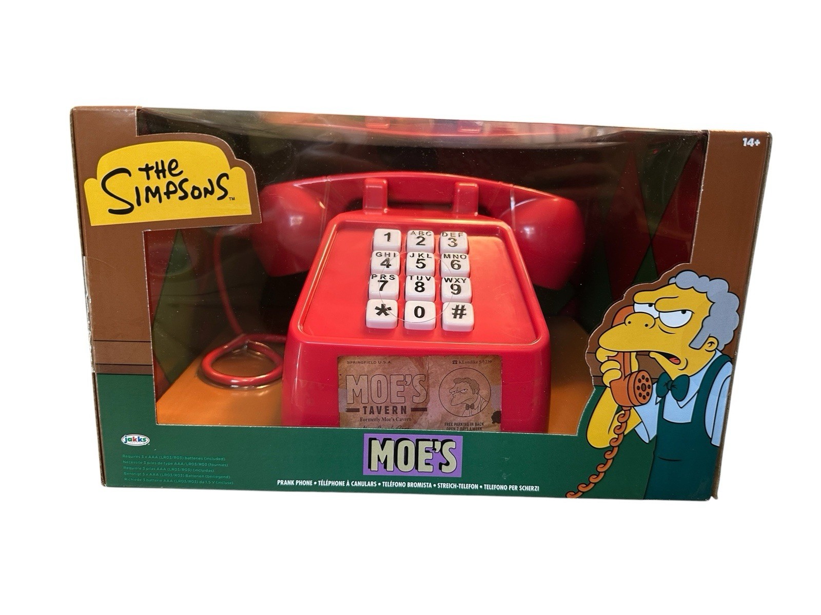 The Simpsons Moe\'s Tavern Prank Phone 10+ Pranks Official Licensed Jakks Pacific The Simpsons Moe\'s Tavern Prank Phone 10+ Pranks Official Licensed Jakks Pacific