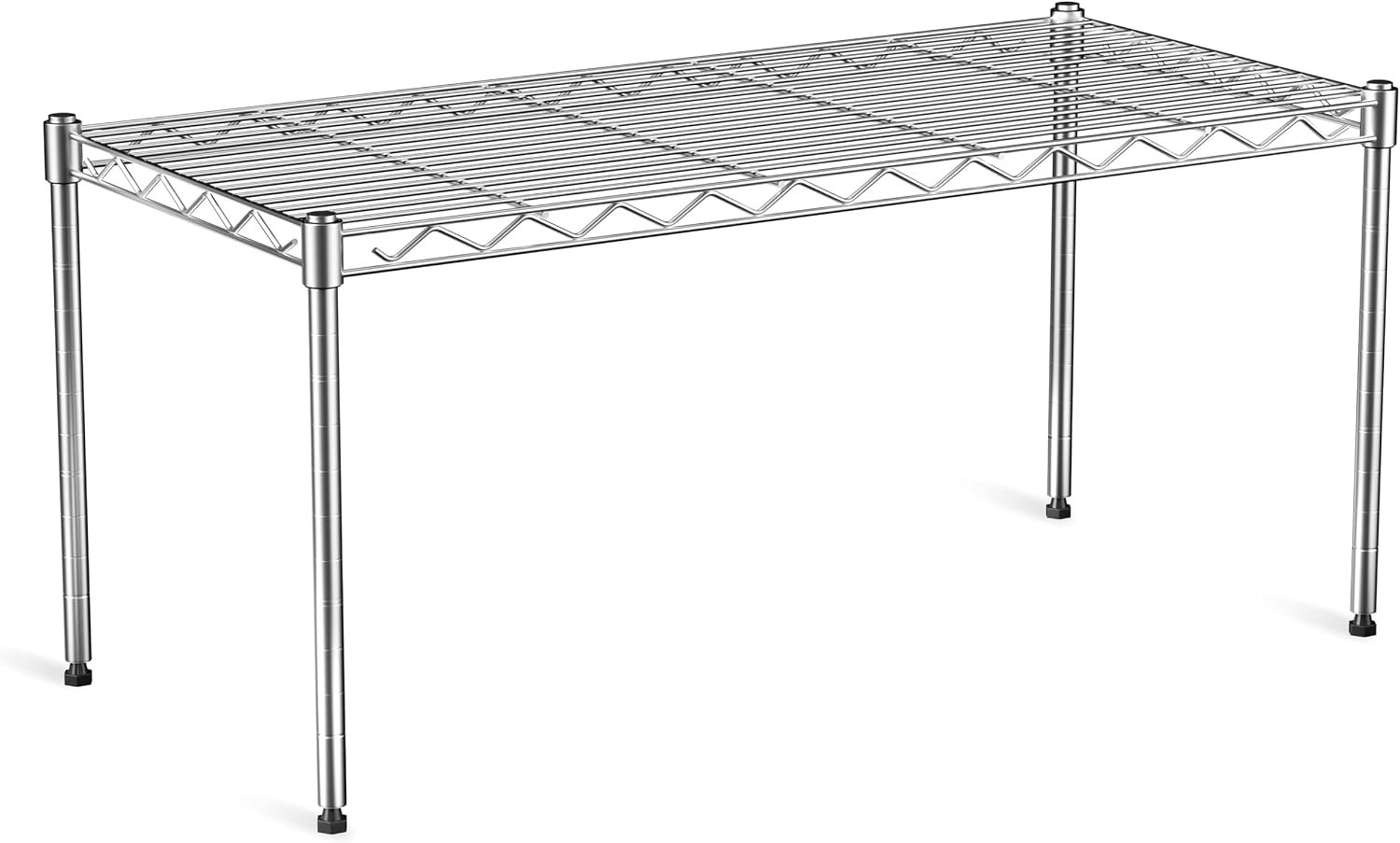 1-Tier Wire Shelf 30x14x17in Chrome Height Adjustable Kitchen Cabinet 1-Tier Wire Shelf 30x14x17in Chrome Height Adjustable Kitchen Cabinet