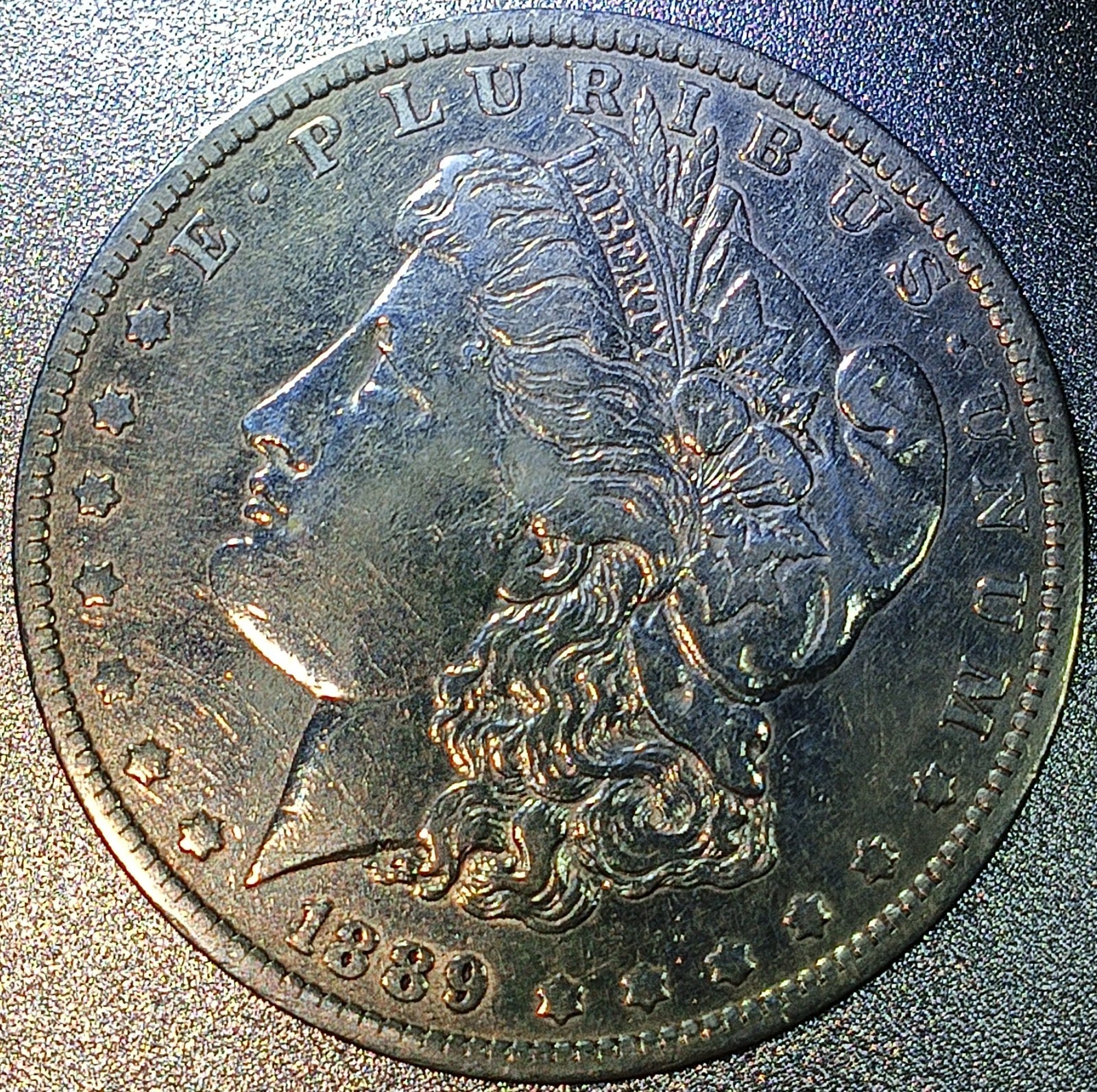 *1889-O Morgan Silver Dollar AU *1889-O Morgan Silver Dollar AU