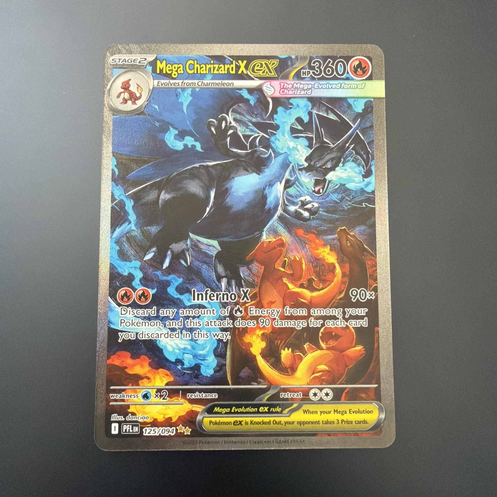 Mega Charizard X EX SIR 125/094 - Phantasmal Flames Mega Charizard X EX SIR 125/094 - Phantasmal Flames