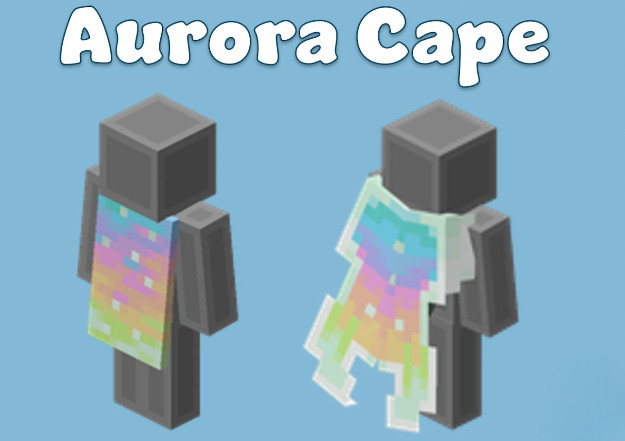Minecraft Aurora Cape (Java & Bedrock Edition) GLOBAL 🌎 CODE 🔑