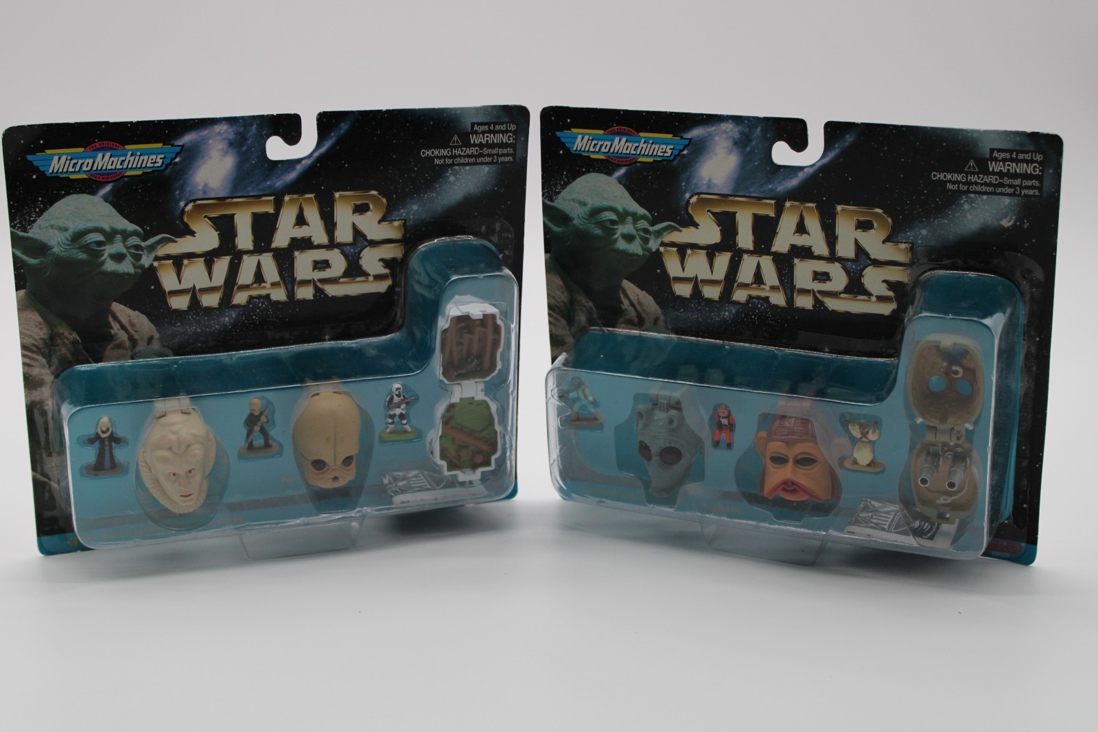 VINTAGE STAR WARS GALOOB MICRO MACHINES MINI HEADS COLLECTION 2 & 4 1996 SEALED VINTAGE STAR WARS GALOOB MICRO MACHINES MINI HEADS COLLECTION 2 & 4 1996 SEALED