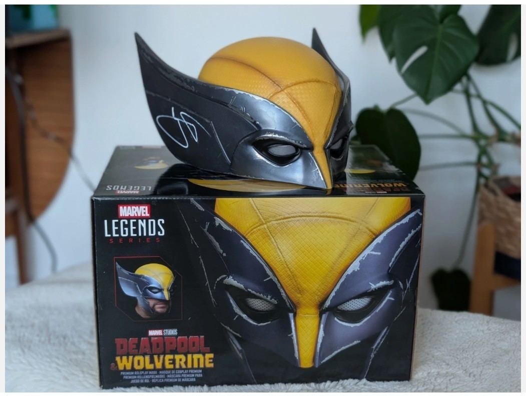 Hugh Jackman signed wolverine helmet