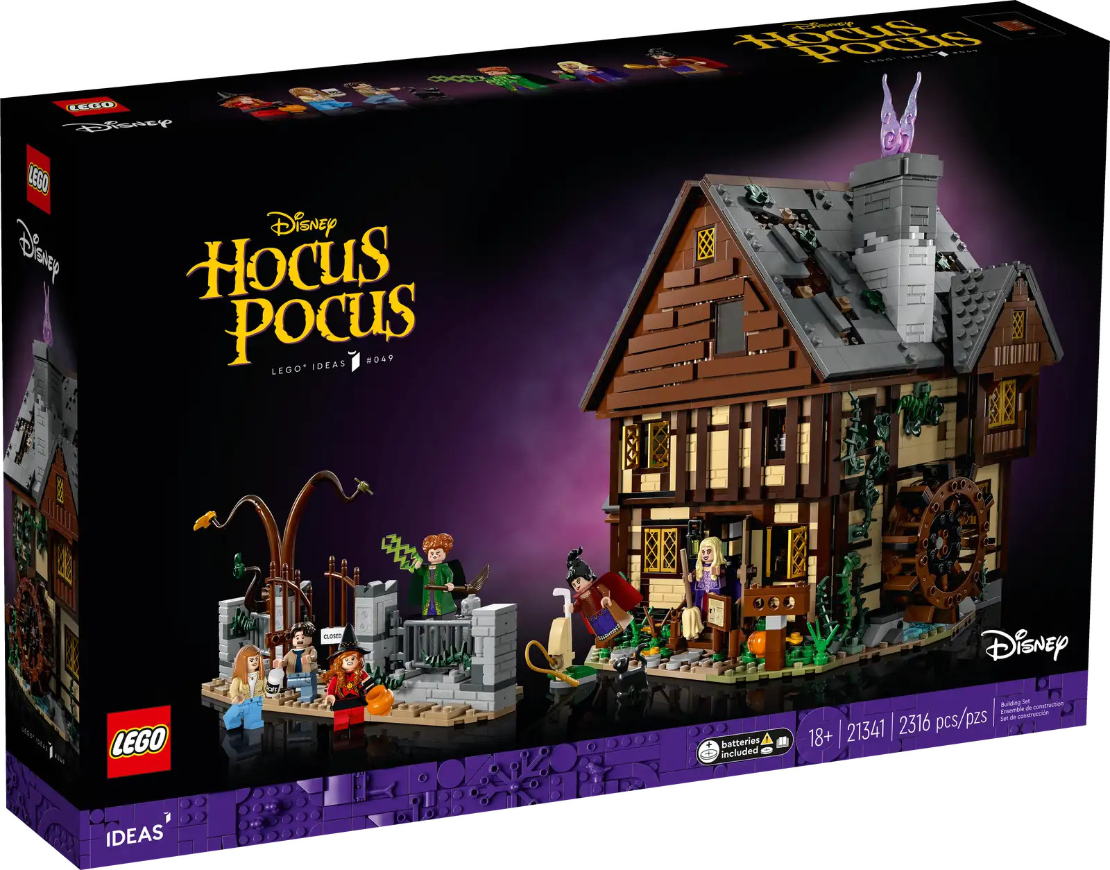 LEGO Ideas Hocus Pocus The Sanderson Sisters Cottage (21341) NEW SEALED 🎃 🧙
