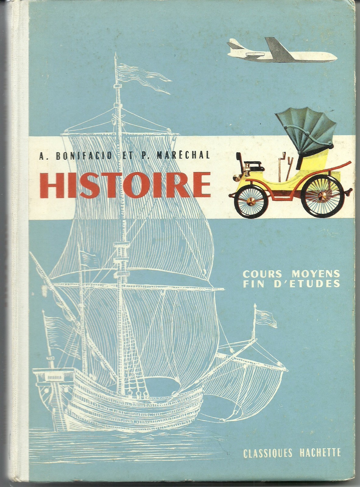 Vintage 1961 Histoire - French History Textbook - Classiques Hachette