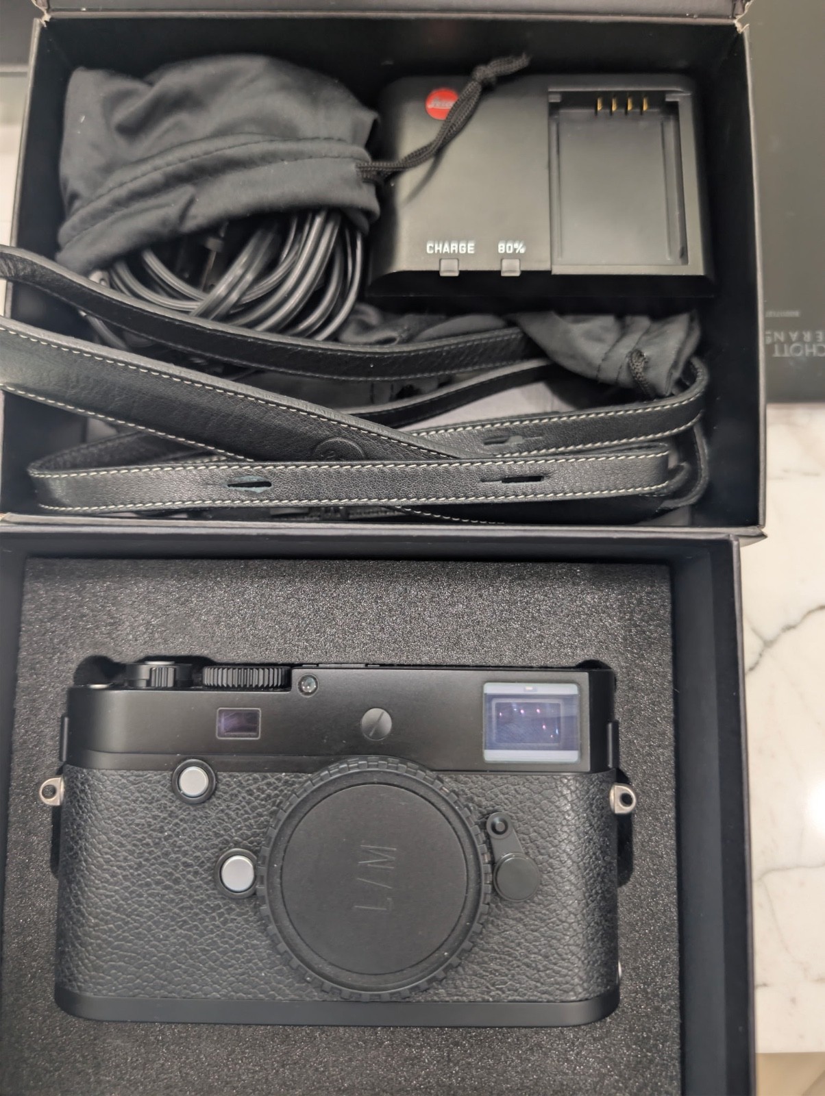 MINT - Leica M-p Body Typ 240 Black with custom grip