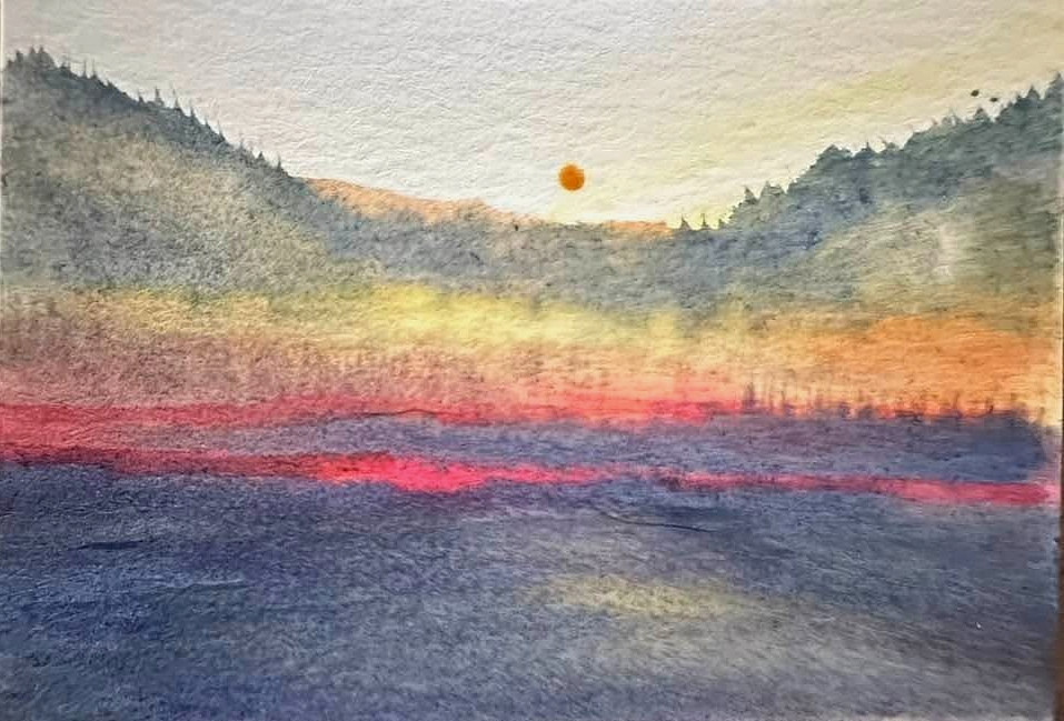 AUTUMN DELIGHT - ORIGINAL 100% HAND PAINTED NATURE ACEO WARETCOLOR PAINTING AUTUMN DELIGHT - ORIGINAL 100% HAND PAINTED NATURE ACEO WARETCOLOR PAINTING