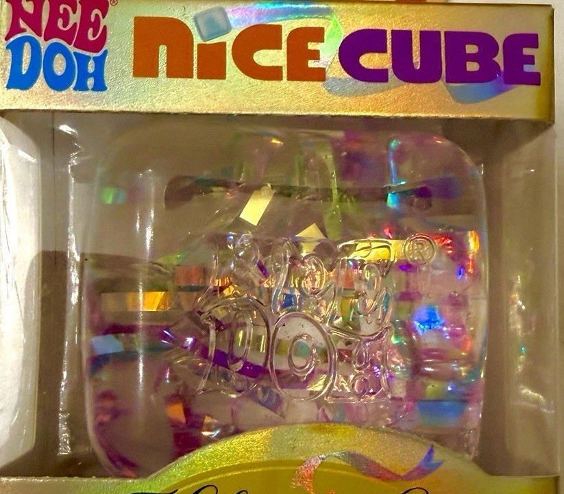 NEW Needoh Schylling Nice cube- Holographic Ribbon NEW Needoh Schylling Nice cube- Holographic Ribbon