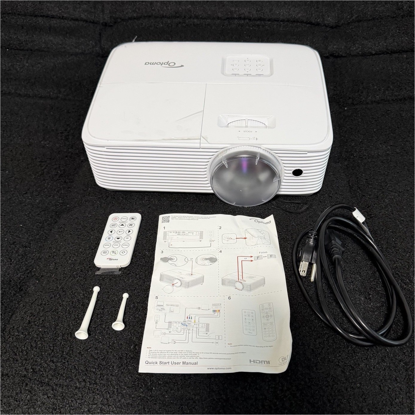 Optoma X309ST Short Throw Projector 1080p – Only 2 Lamp Hours – Complete in Box