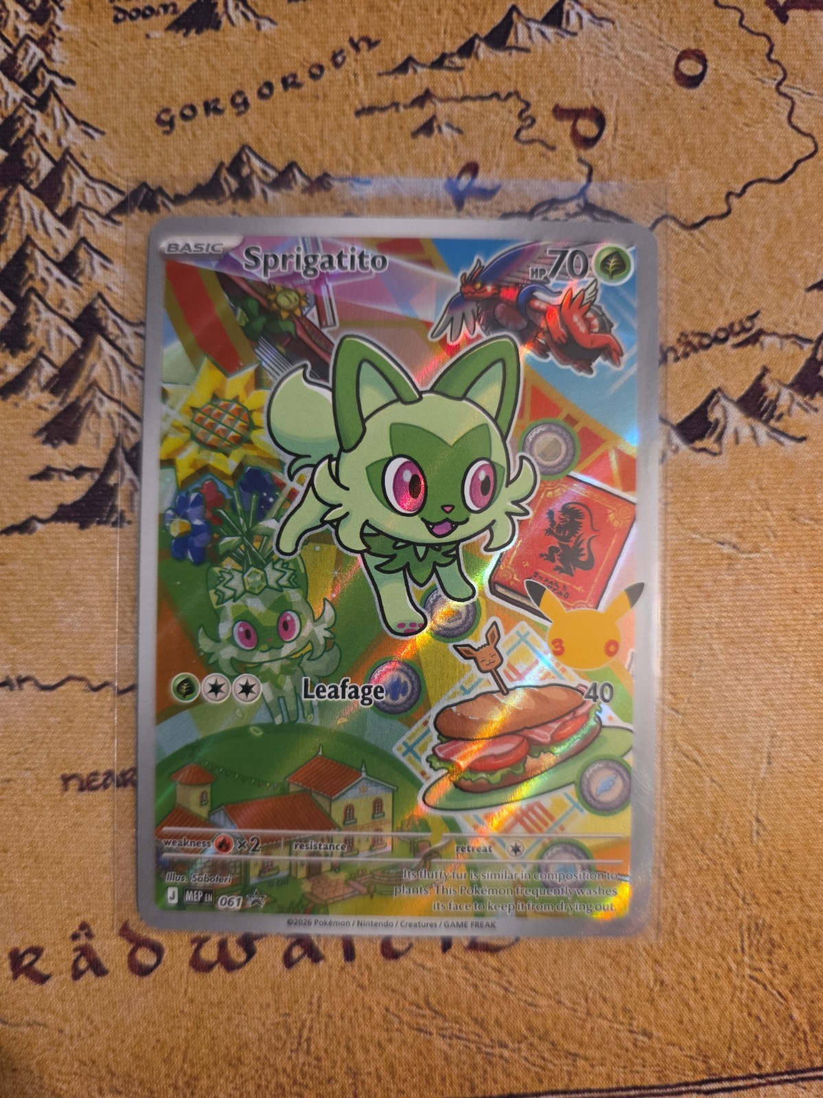2025 Pokemon Black Star Promo Sprigatito First Partner Illustration Series 3 061 2025 Pokemon Black Star Promo Sprigatito First Partner Illustration Series 3 061