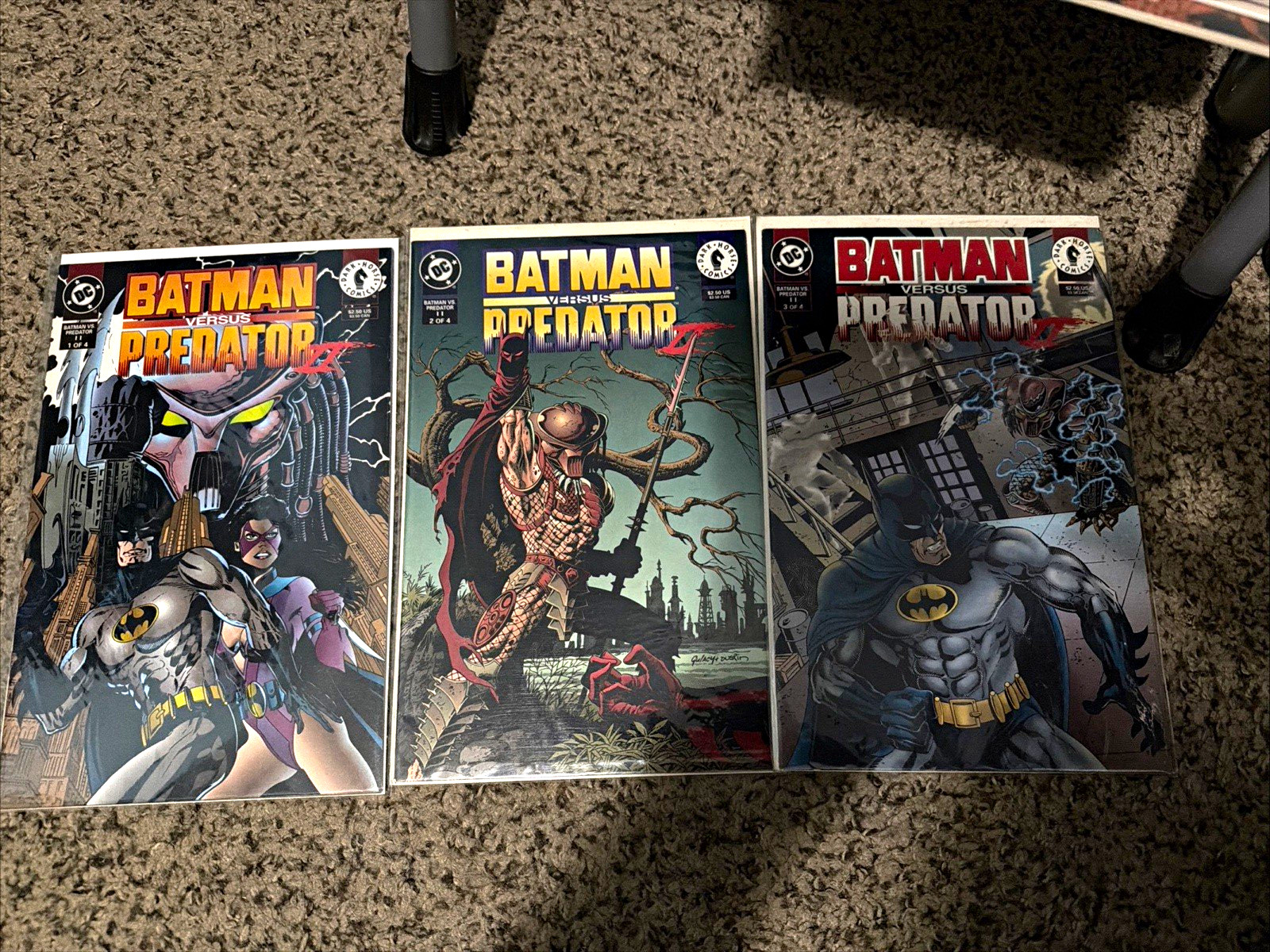 Dark Horse Batman Versus Predator II Comic Book Lot 1-3 Batman vs predator 2 Dark Horse Batman Versus Predator II Comic Book Lot 1-3 Batman vs predator 2