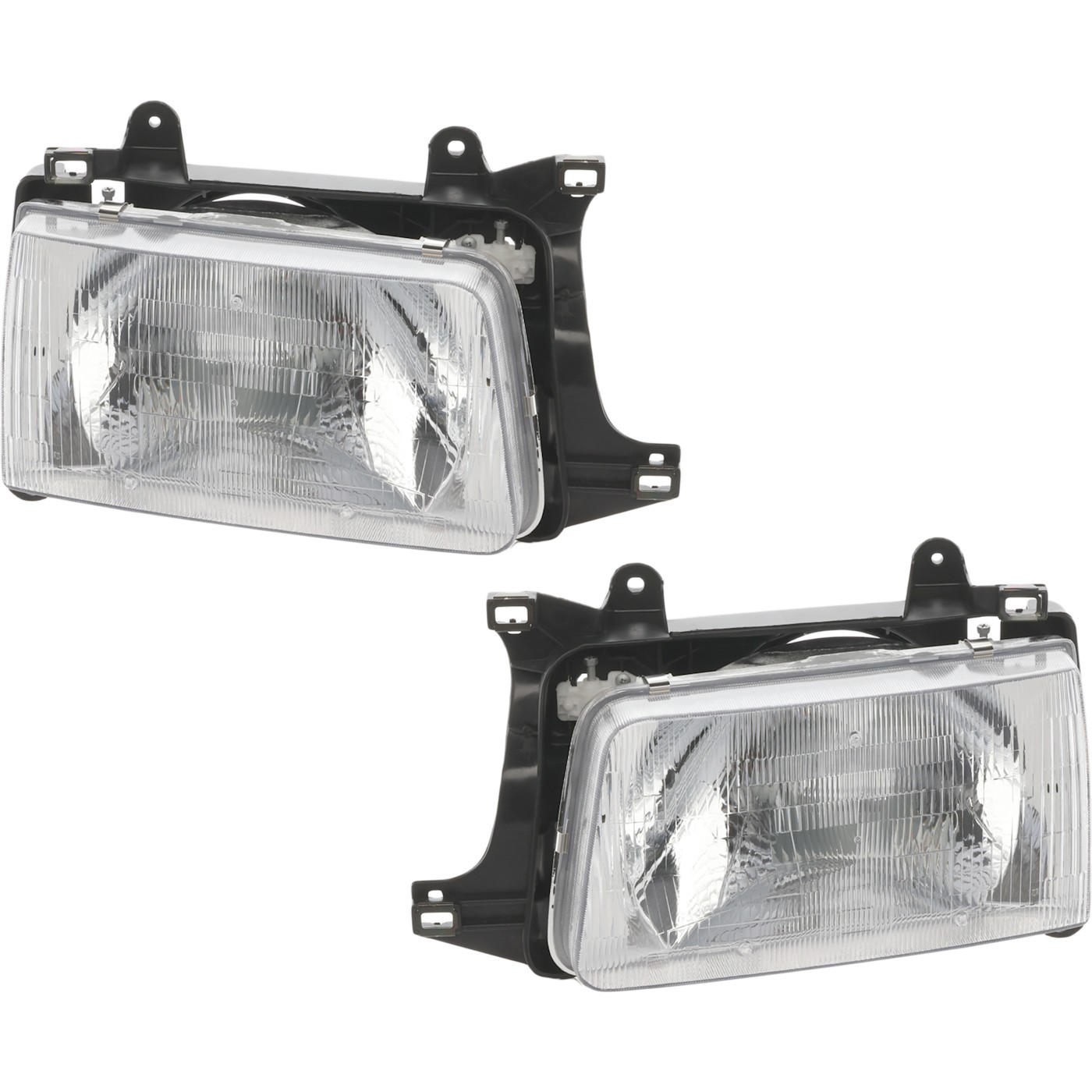 Headlight Assembly Set For 1993-1998 Toyota T100 Left Right Halogen With Bulb