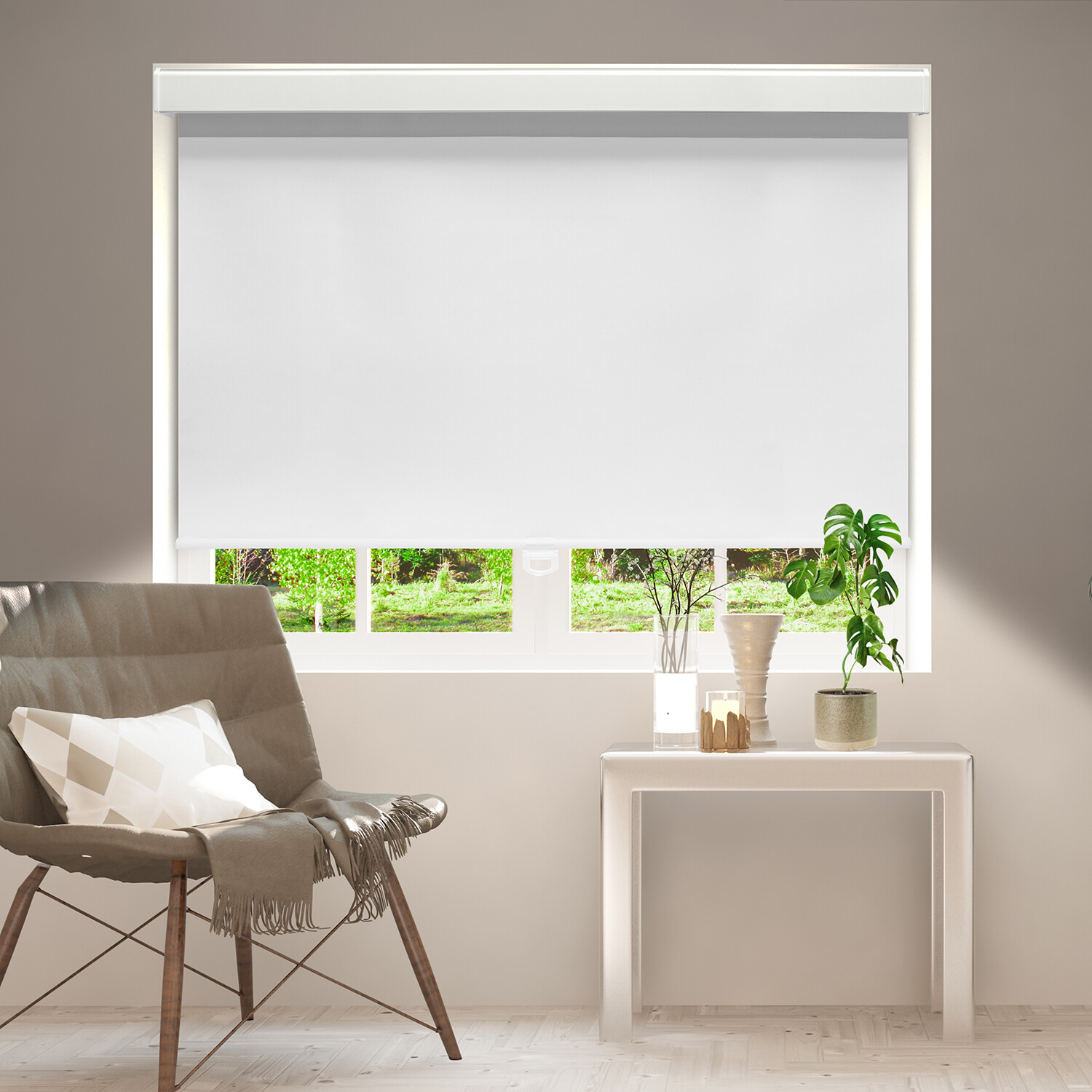 ColourTree Cordless Blackout Roller Shades Free-Stop Thermal UV Window Blinds
