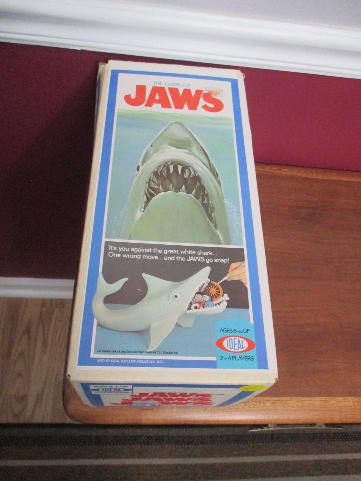 Vintage 1975 Ideal THE GAME OF JAWS 100% COMPLETE 13 Pieces + Hook  Instructions